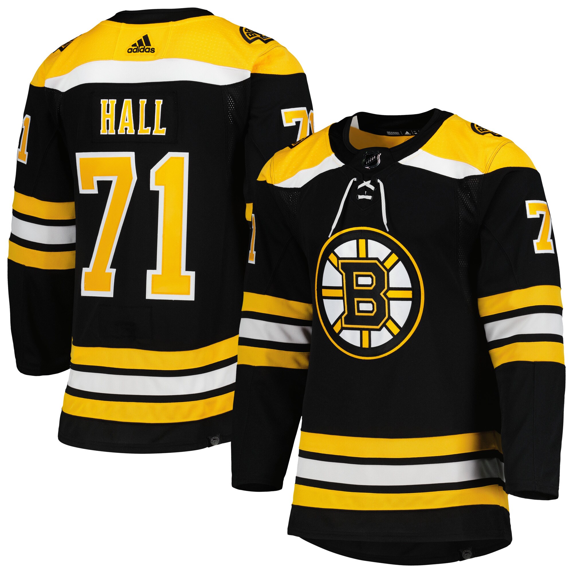 Taylor Hall Boston Bruins adidas Home Primegreen Authentic Pro Player Jersey - Black - vstockx