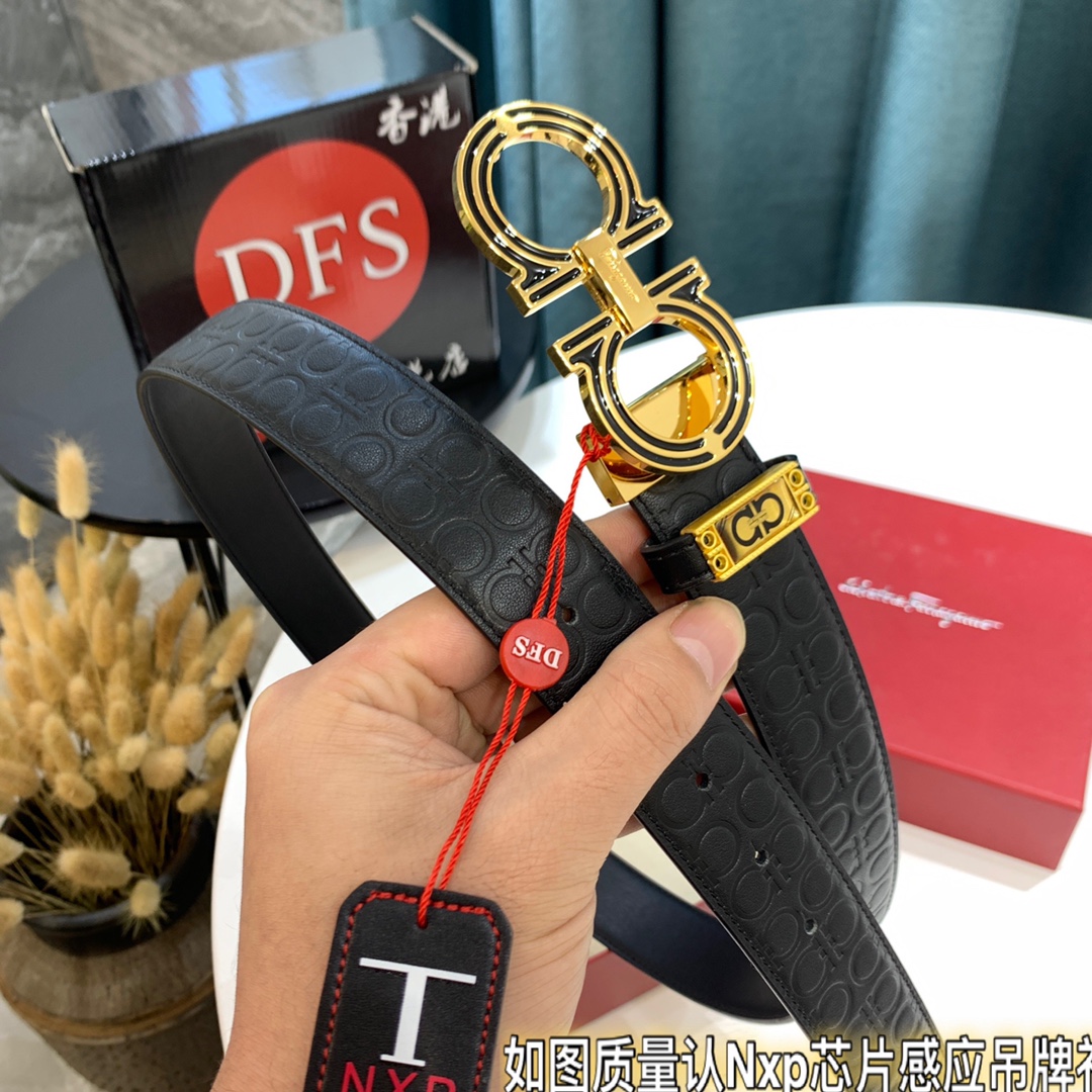 Streetwear Belt Ferragamo 319637 size:3.5cm - vstockx
