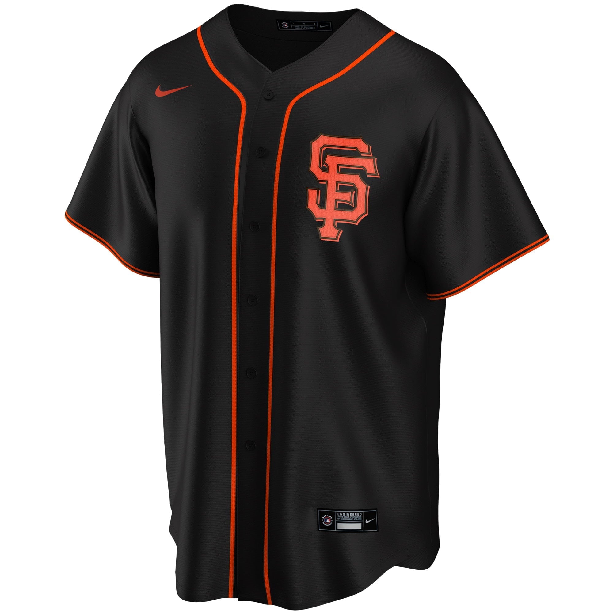 Youth Nike Black San Francisco Giants Alternate Replica Team Jersey - vstockx