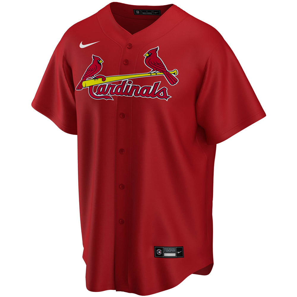 Youth St. Louis Cardinals Yadier Molina Alternate Player Jersey - Red - vstockx