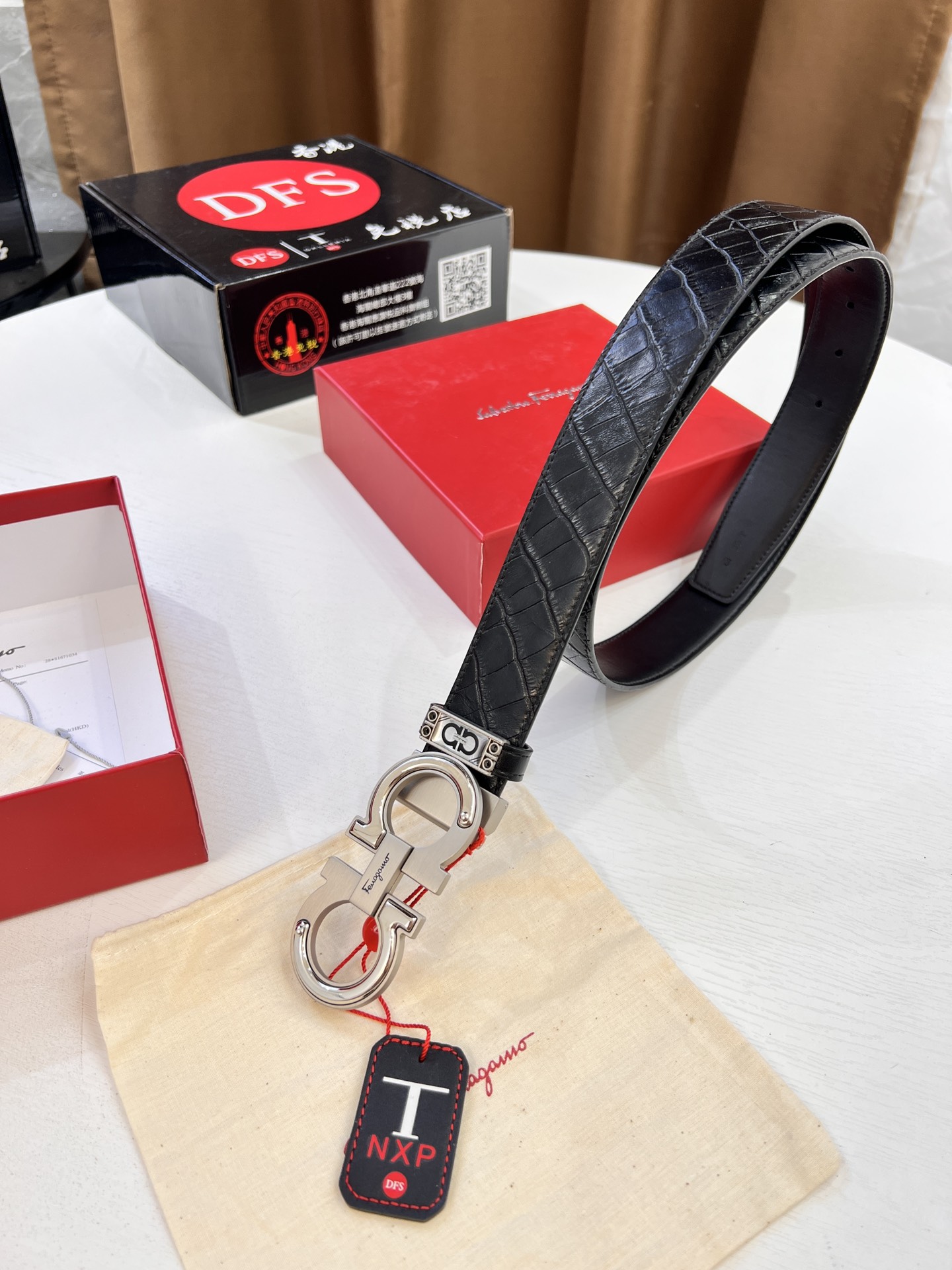 Streetwear Belt Ferragamo 320366 size:3.5cm - vstockx