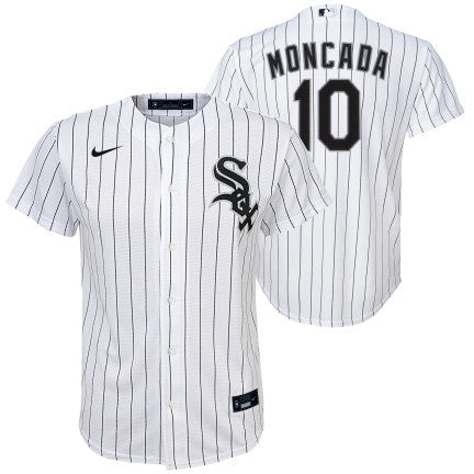 Youth Yoan Moncada Chicago White Sox White Home Replica Jersey - vstockx