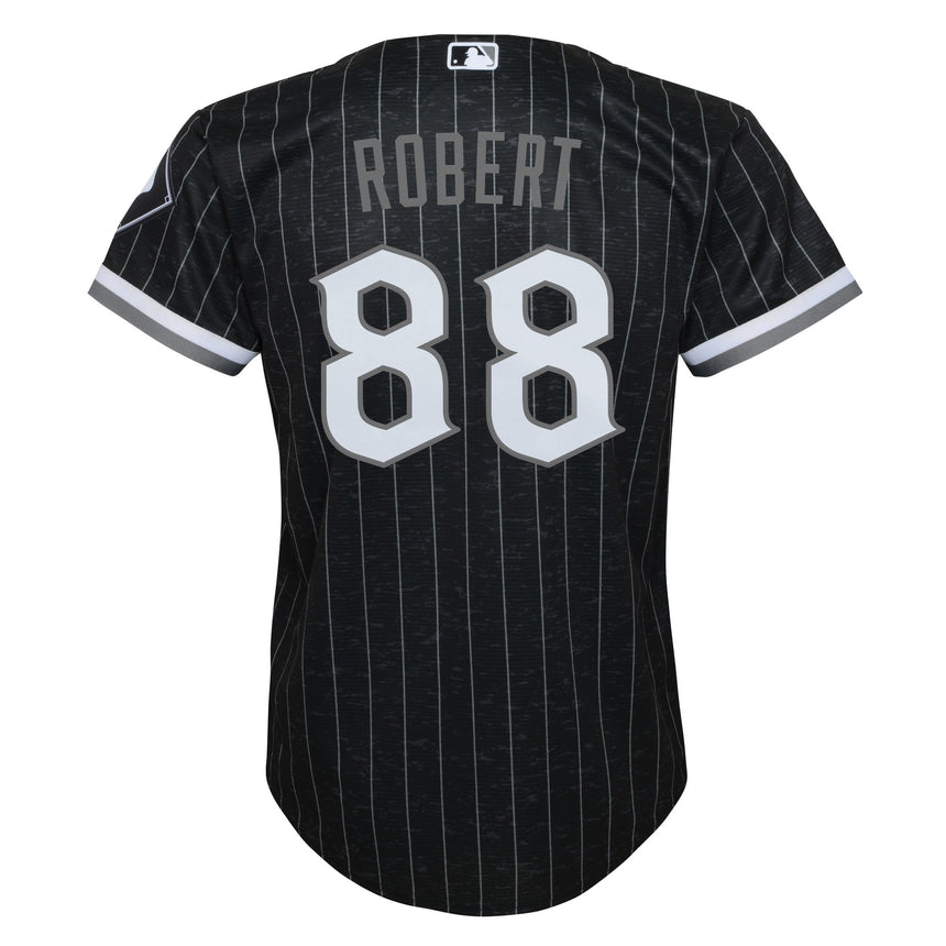 Toddler Luis Robert Chicago White Sox Black City Connect Replica Jersey - vstockx