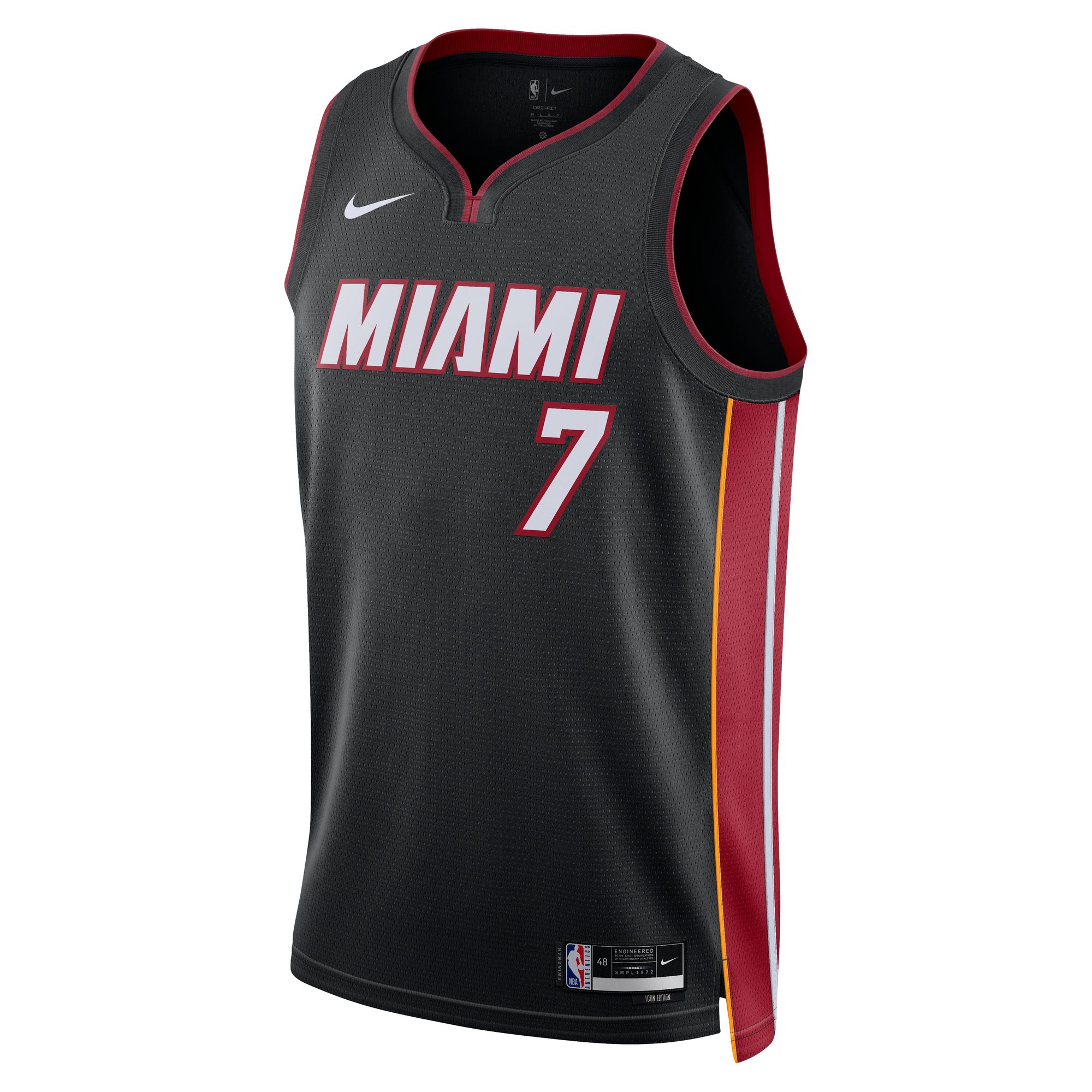 Kyle Lowry Miami Heat Nike Unisex Swingman Jersey - Association Edition - Black - vstockx
