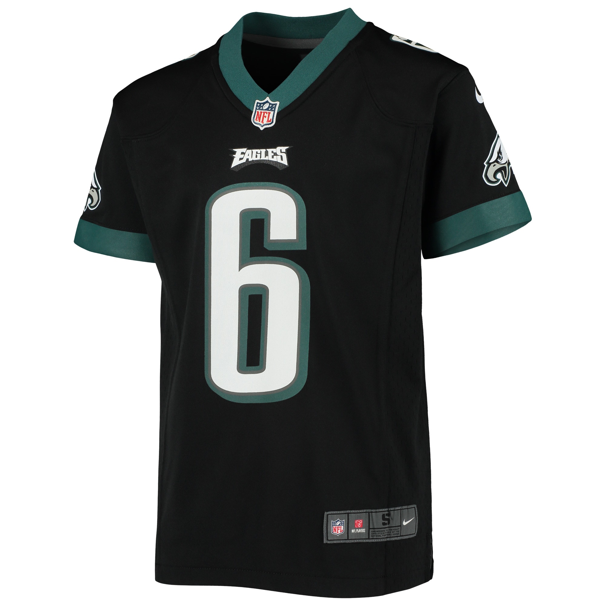 DeVonta Smith Philadelphia Eagles Nike Youth Game Jersey - Black - vstockx