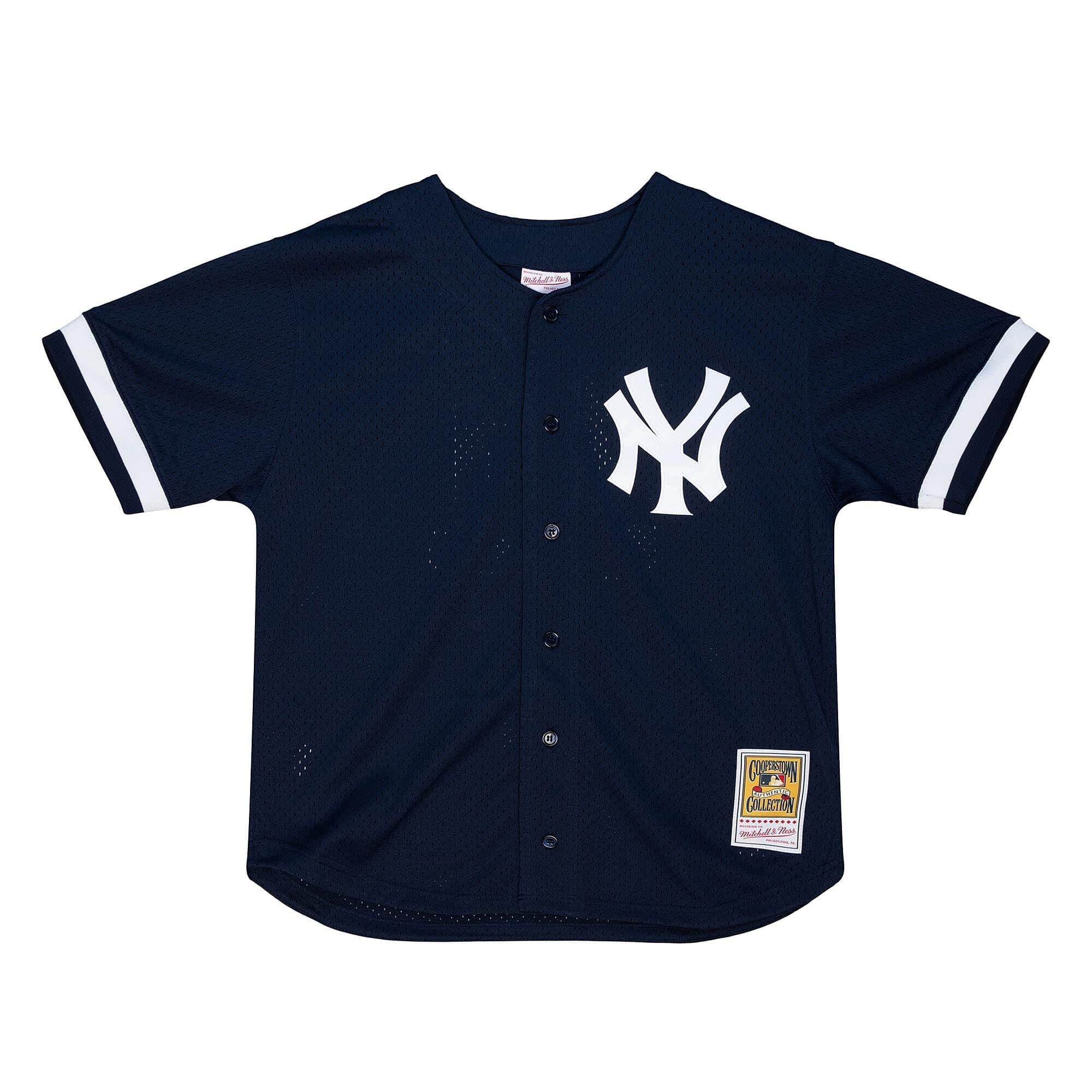Authentic Bernie Williams New York Yankees 1998 Button Front Jersey - vstockx