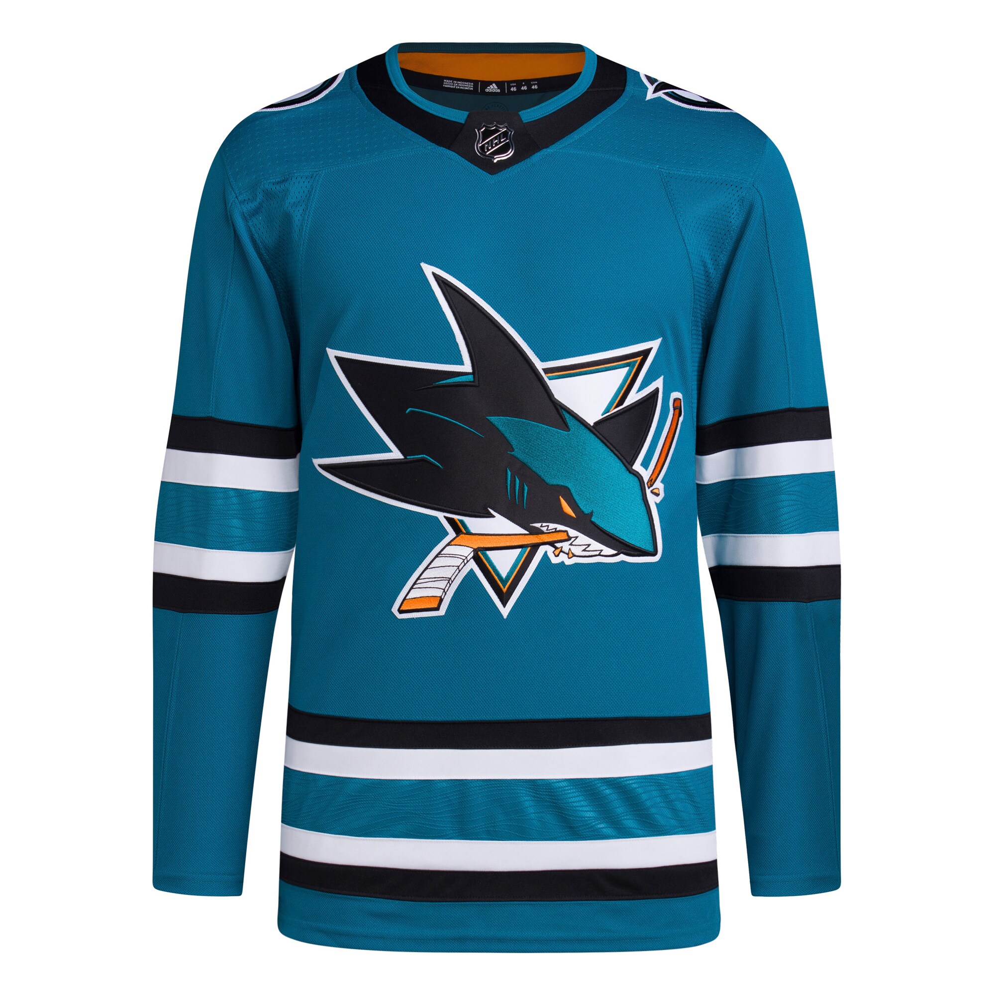 San Jose Sharks adidas Home Primegreen Authentic Pro Jersey - Teal - vstockx