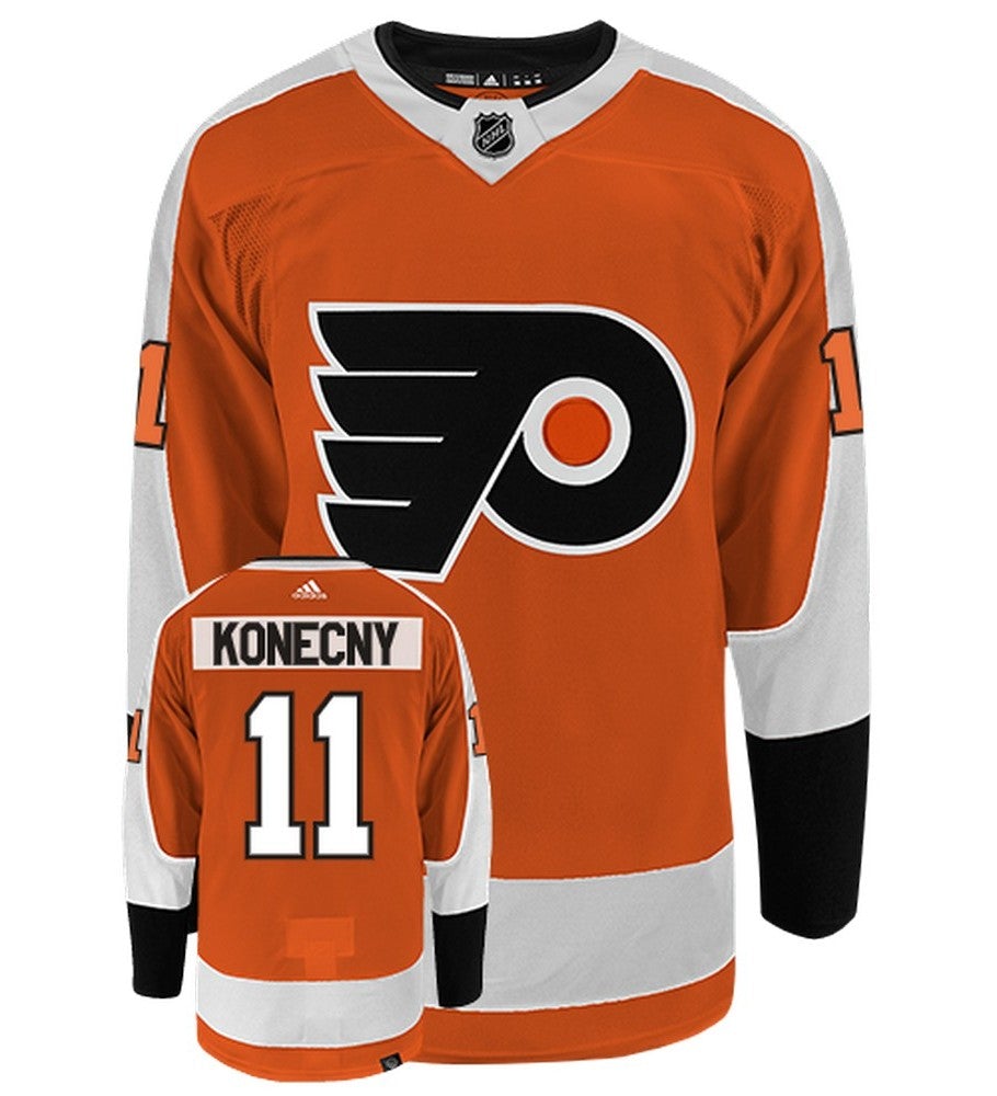 Travis Konecny Philadelphia Flyers Adidas Primegreen Authentic NHL Hockey Jersey - vstockx