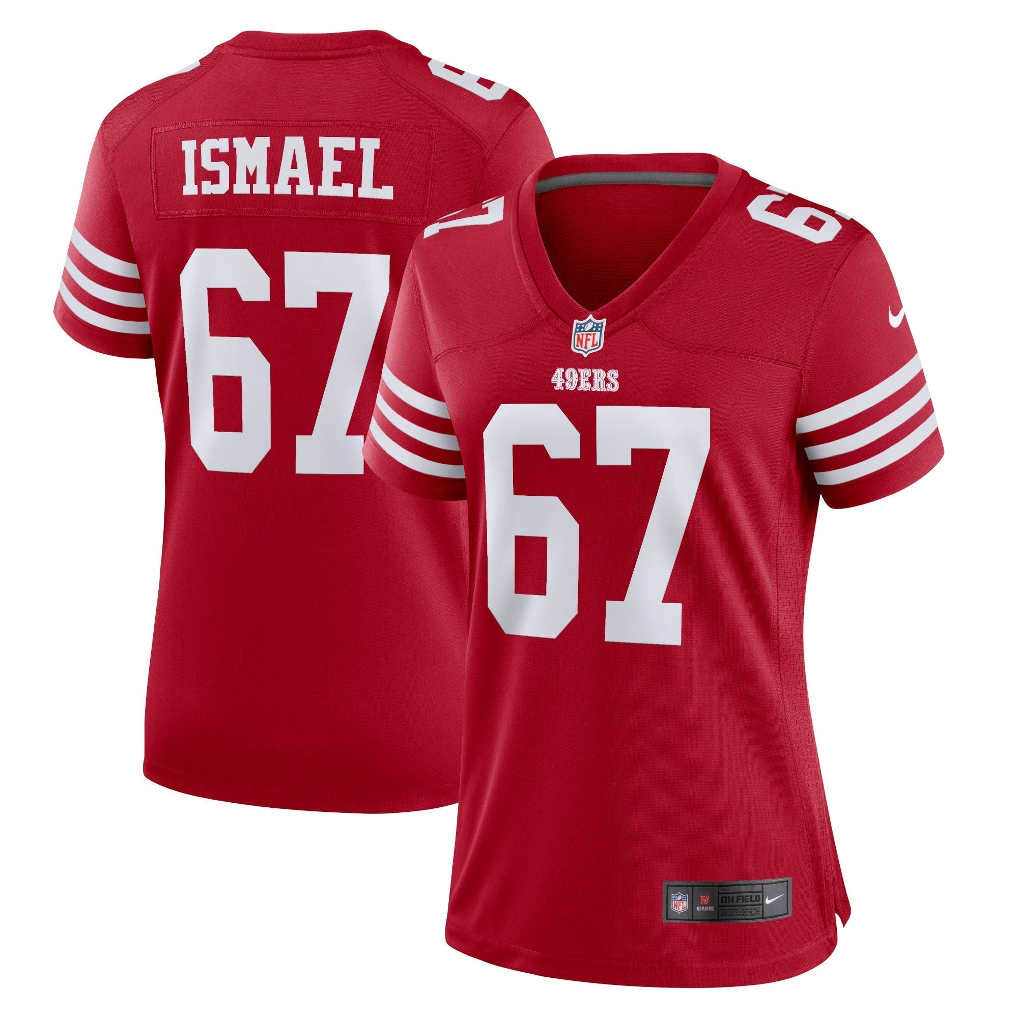 Women's Nike Keith Ismael Scarlet San Francisco 49ers Home Game Player Jersey - vstockx