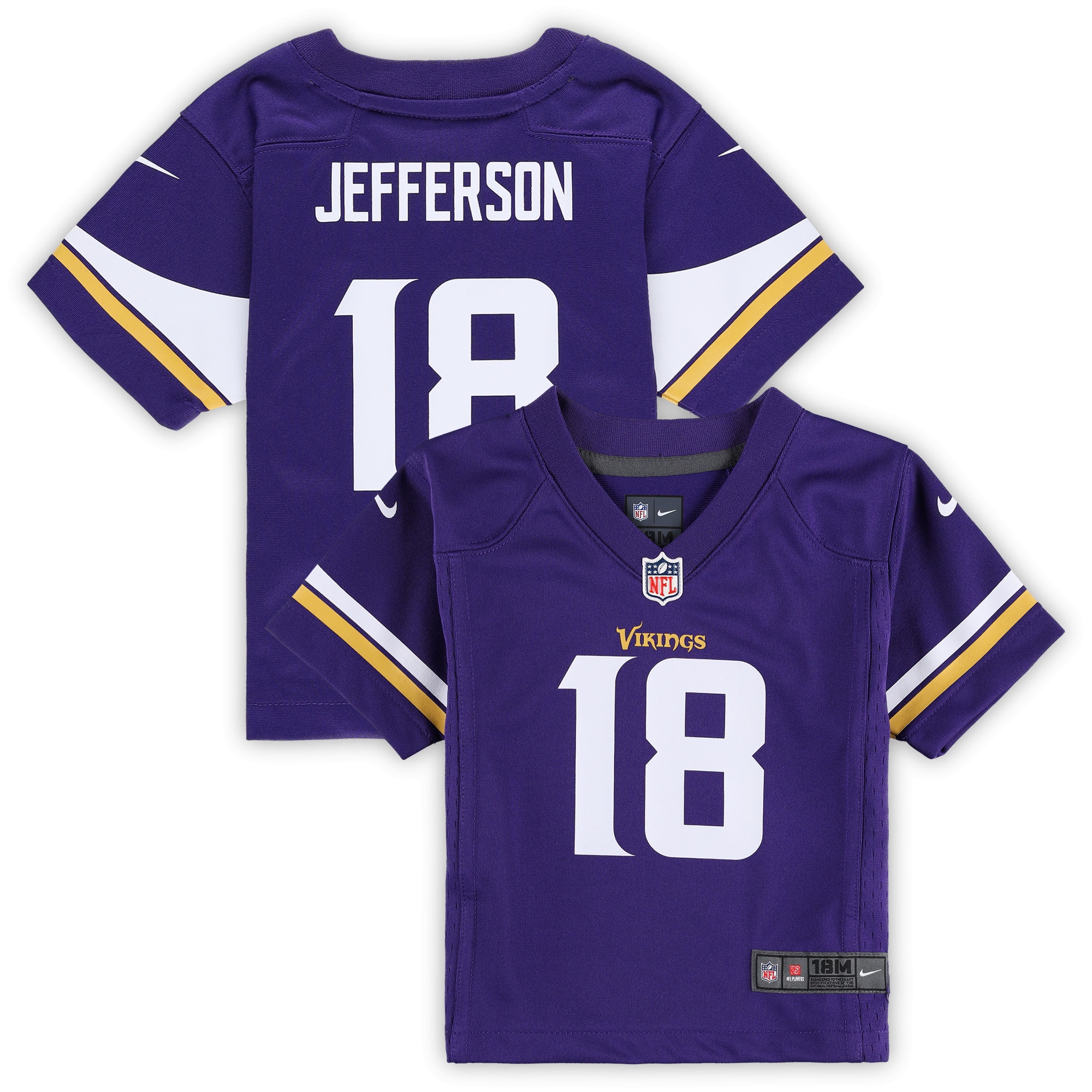 Justin Jefferson Minnesota Vikings Nike Infant Player Game Jersey - Purple - vstockx
