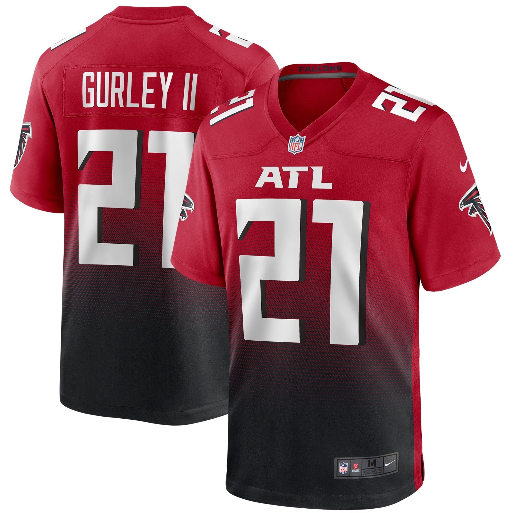 Men's Nike Todd Gurley II Red Atlanta Falcons 2nd Alternate Game Jersey - vstockx