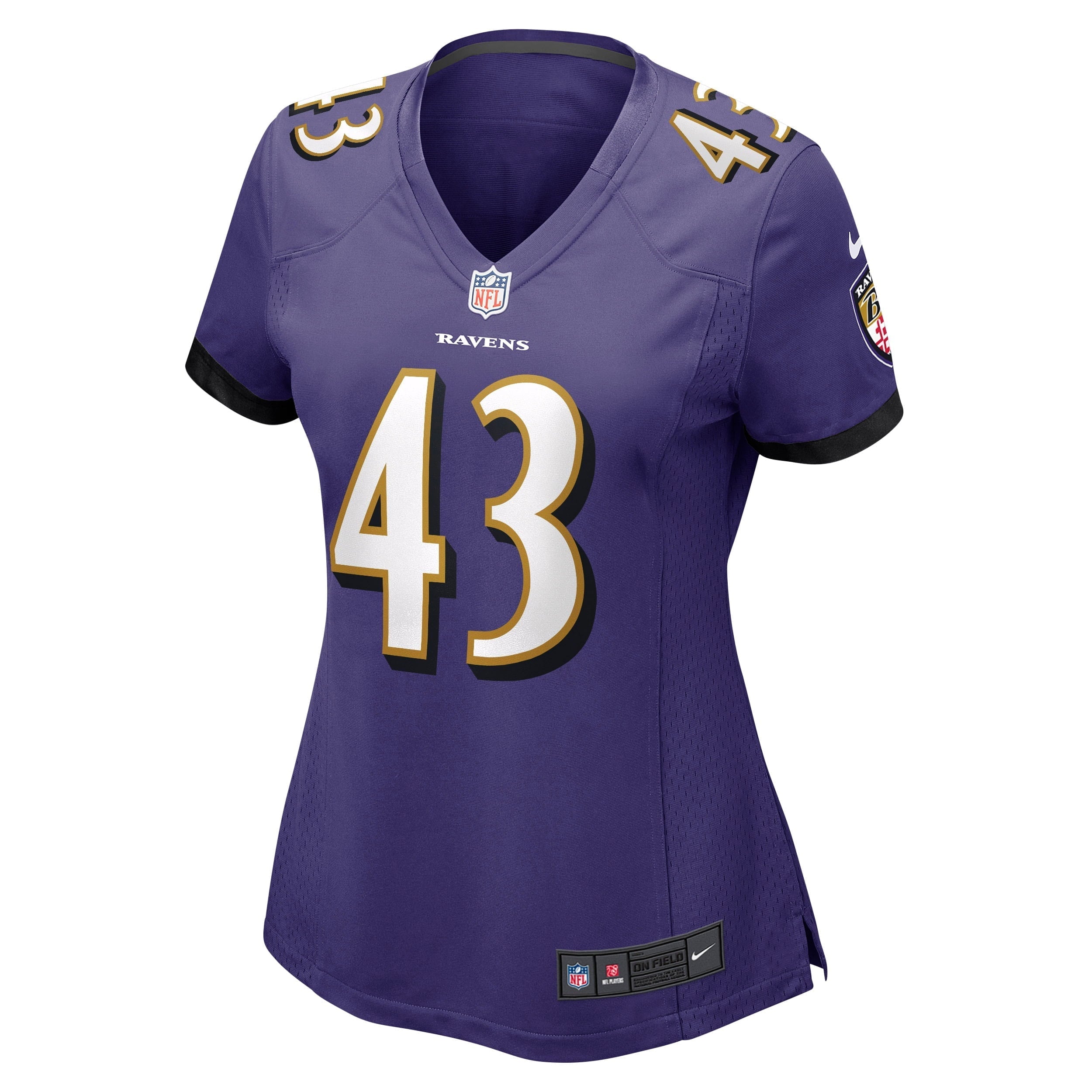 Women's Nike Justice Hill Purple Baltimore Ravens Game Jersey - vstockx