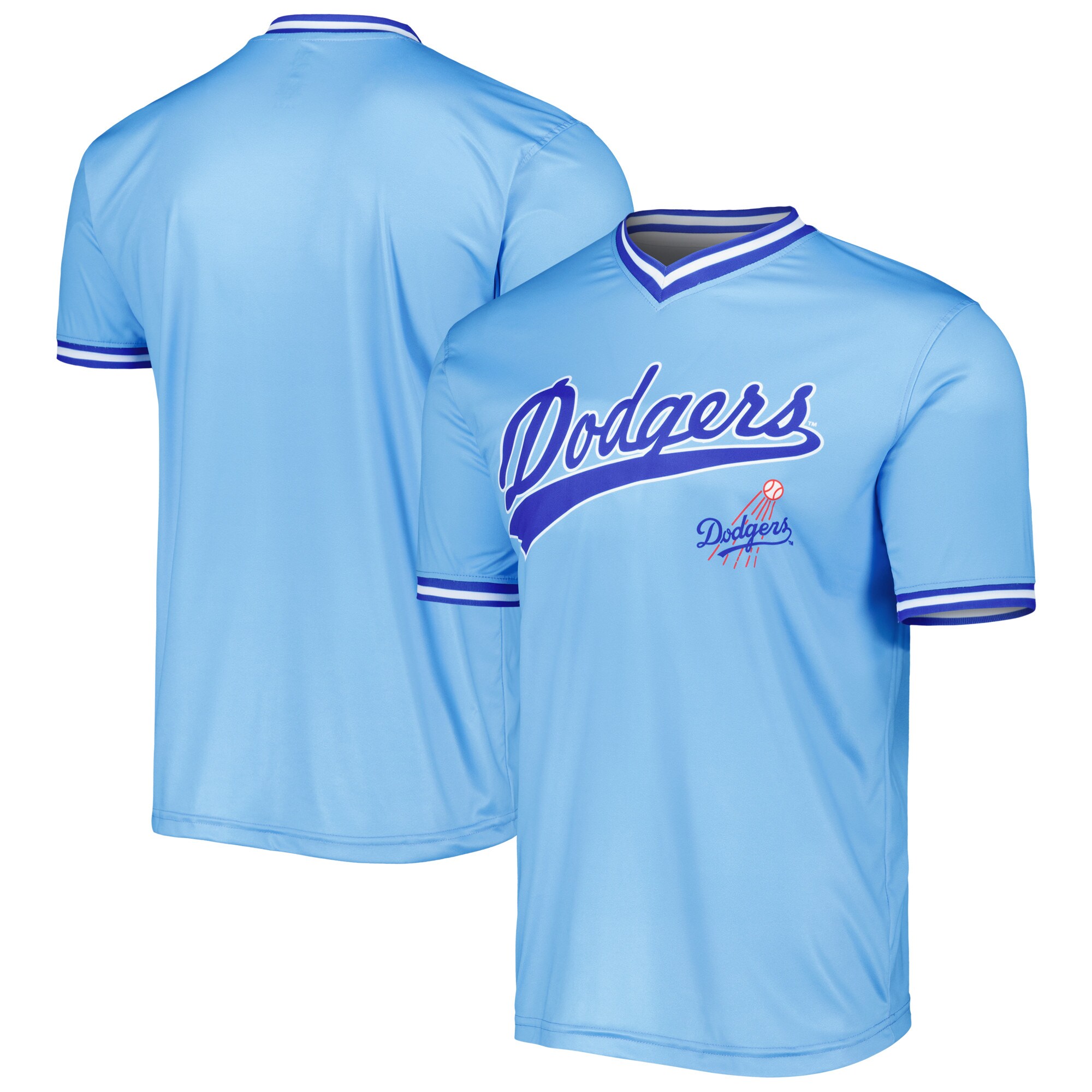Los Angeles Dodgers Stitches Cooperstown Collection Team Jersey - Light Blue - vstockx