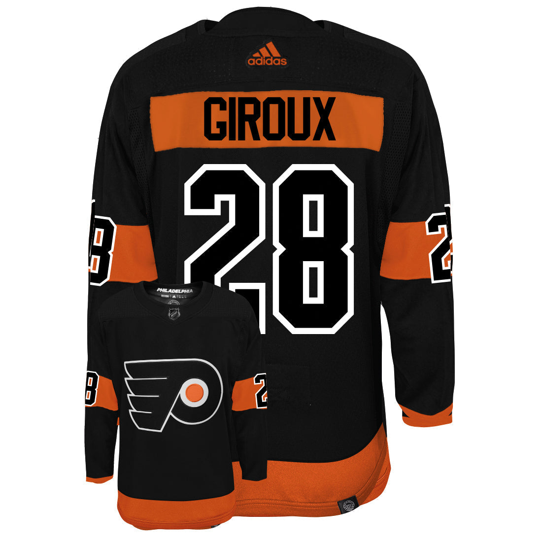 Claude Giroux Philadelphia Flyers Adidas Primegreen Authentic NHL Hockey Jersey - vstockx