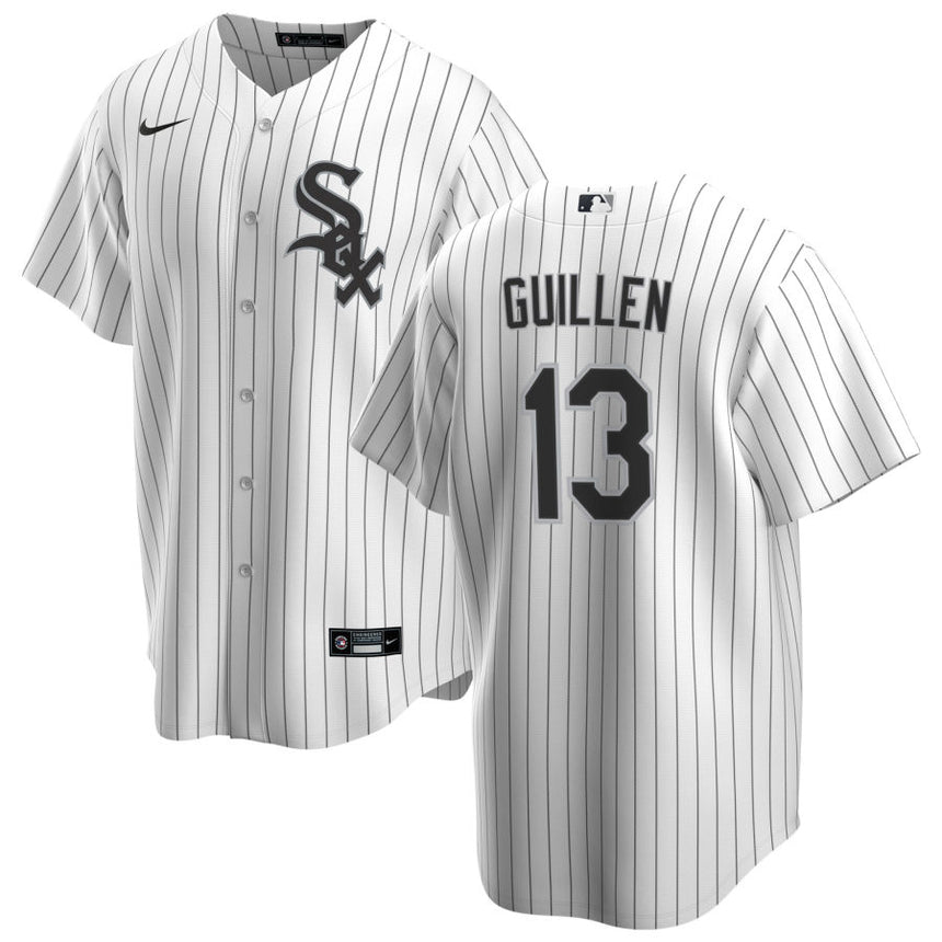 Men's Ozzie Guillen Chicago White Sox White Home Premium Stitch Replica Jersey - vstockx