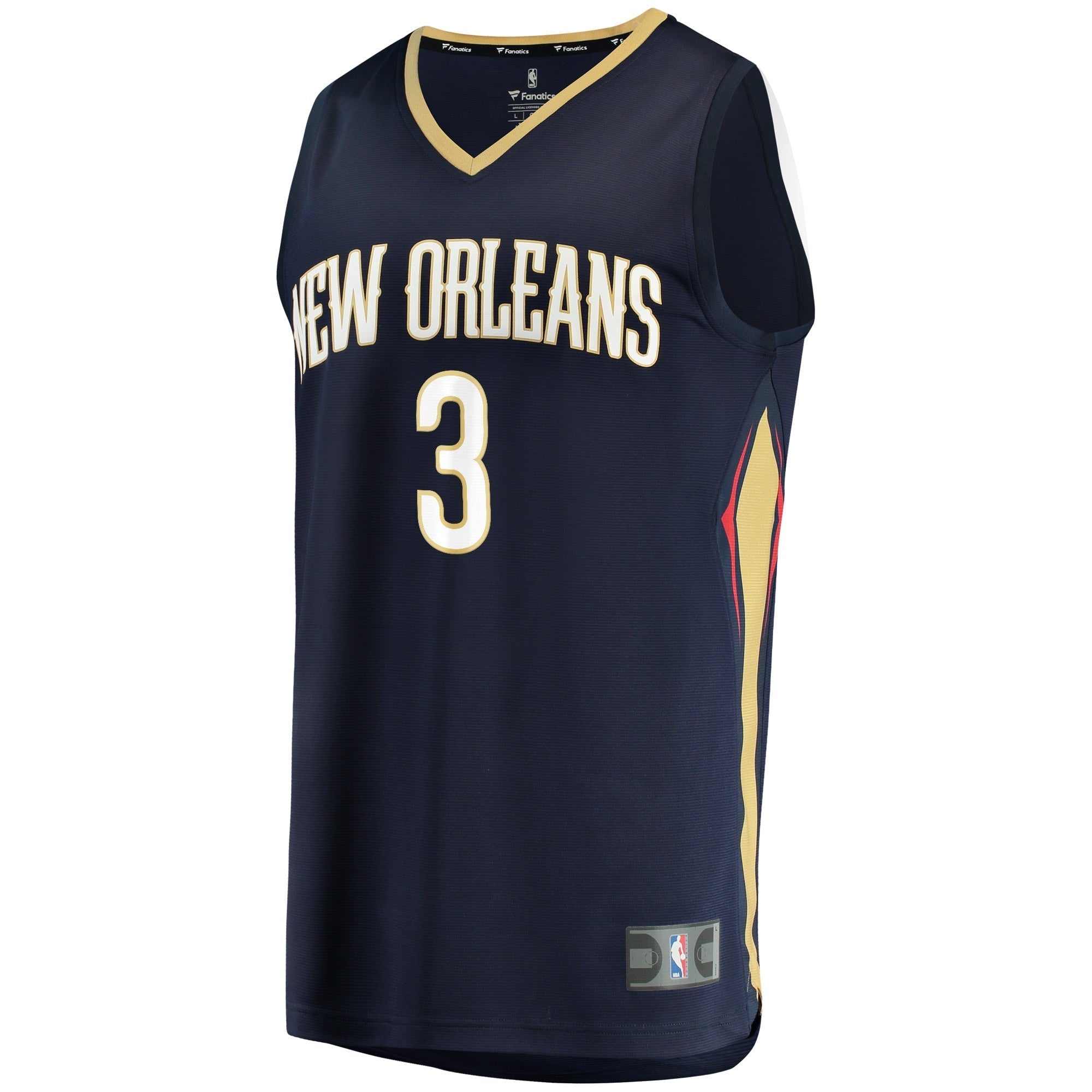 Men's Fanatics Branded C.J. McCollum Navy New Orleans Pelicans Fast Break Replica Jersey - Icon Edition - vstockx