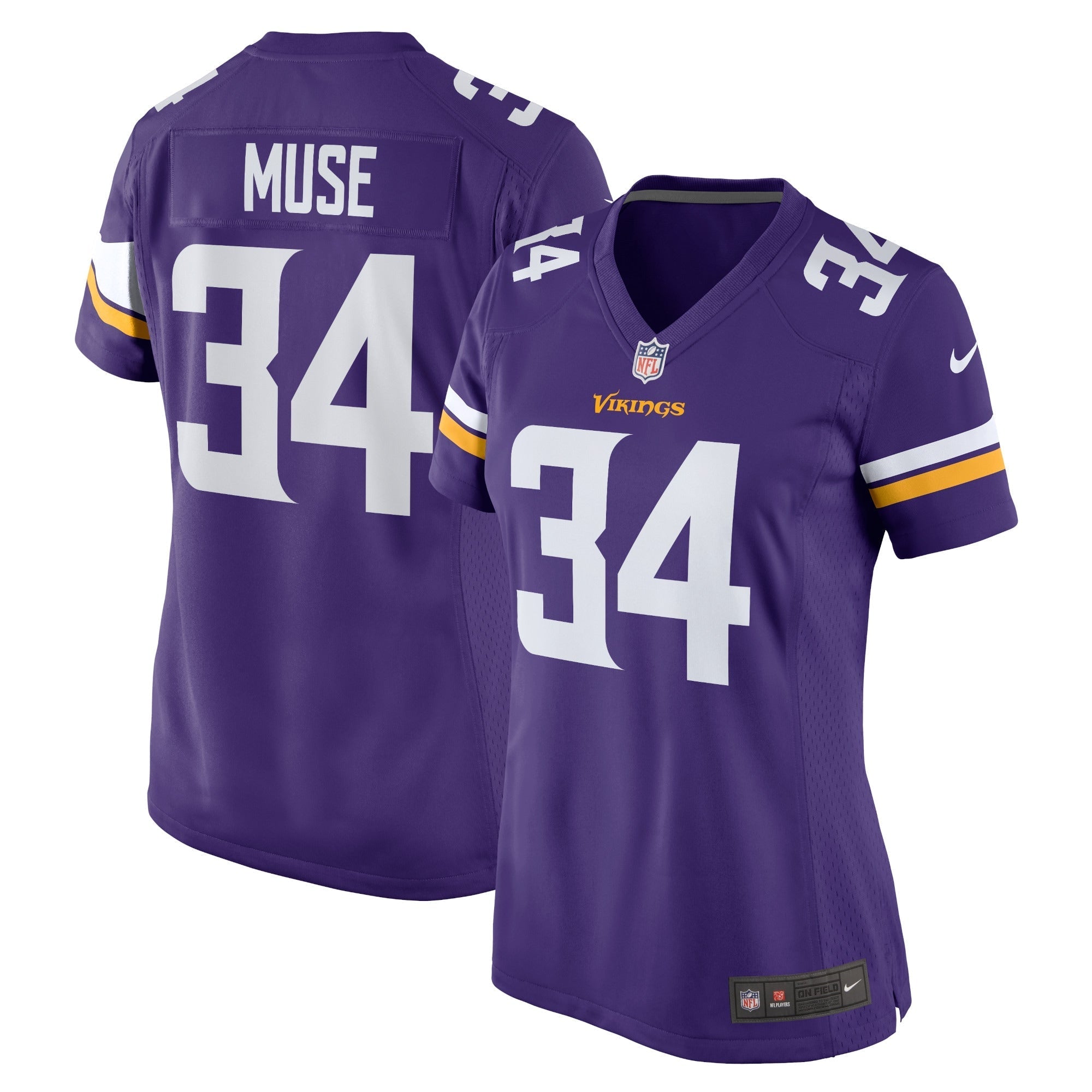 Women's Nike Nick Muse Purple Minnesota Vikings Home Game Player Jersey - vstockx