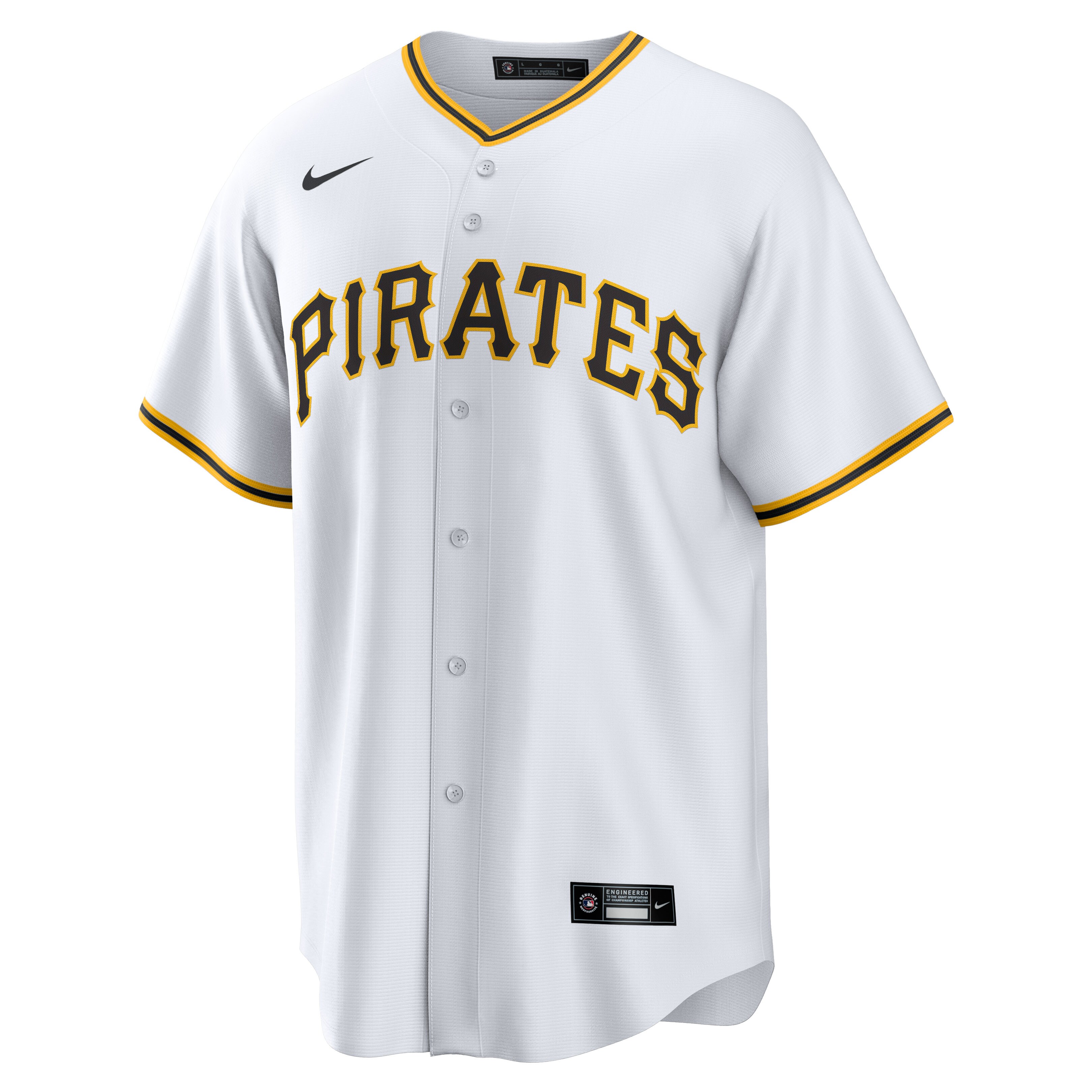 Jarlin Garcia Pittsburgh Pirates Nike Home Replica Player Jersey - White - vstockx