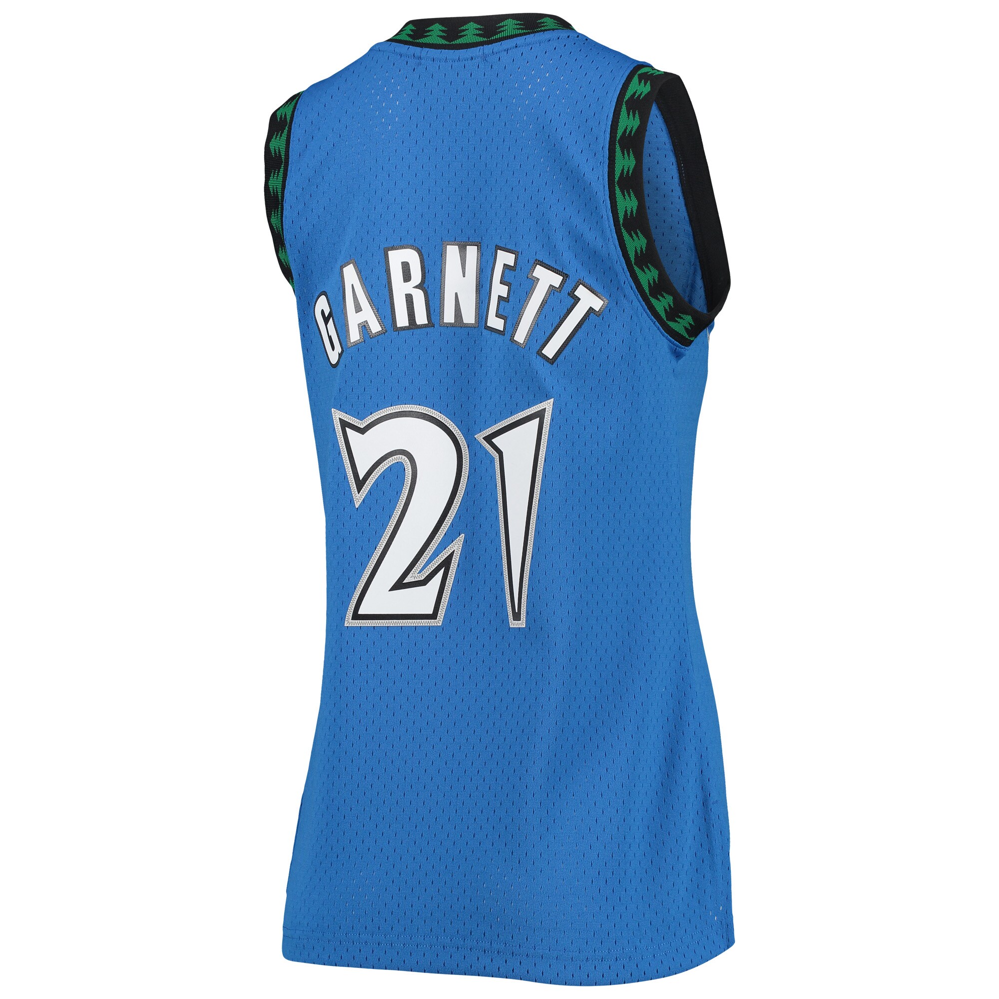 Kevin Garnett Minnesota Timberwolves Mitchell & Ness Women's Hardwood Classics Swingman Jersey - Blue - vstockx