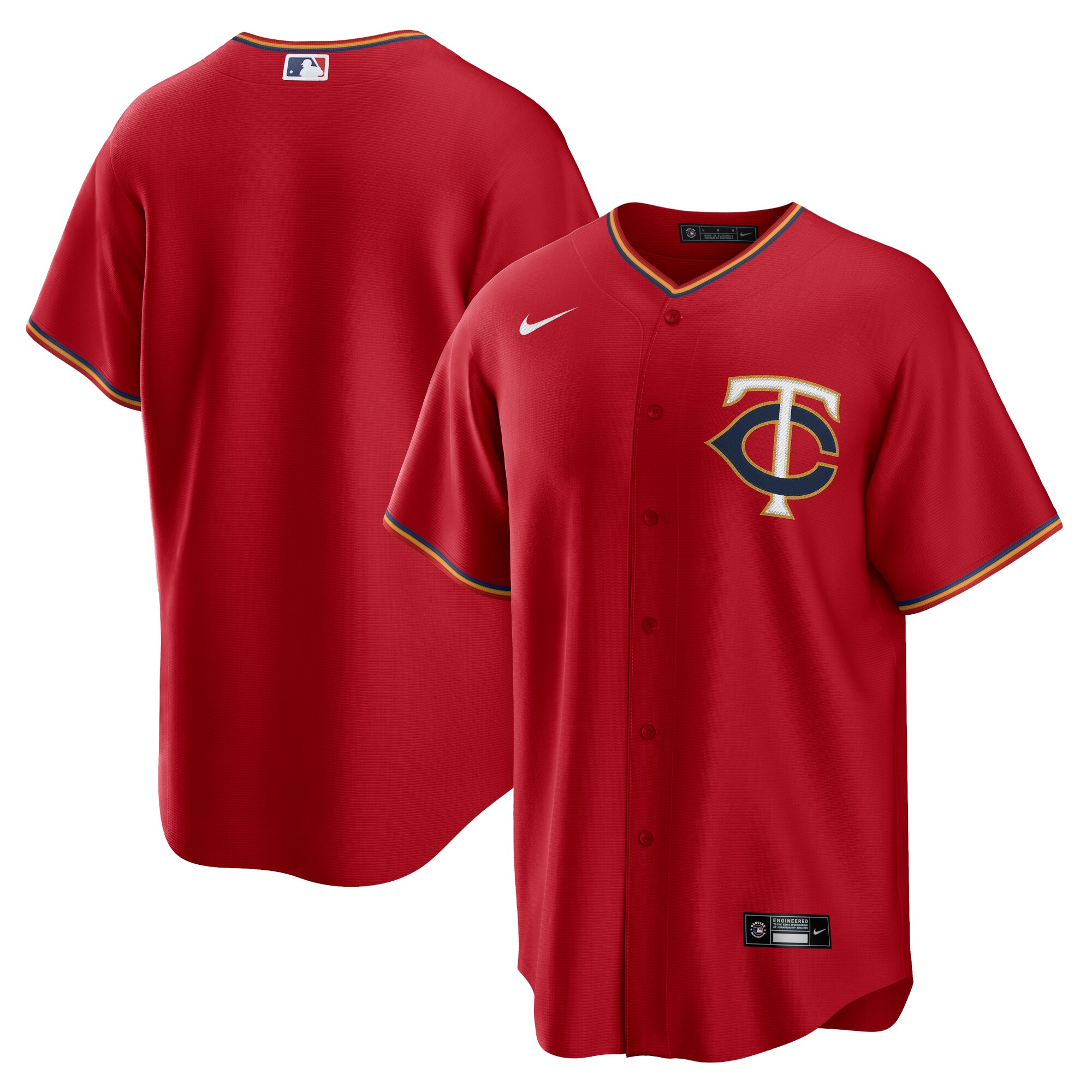 Minnesota Twins Nike Alternate Replica Team Jersey - Red - vstockx