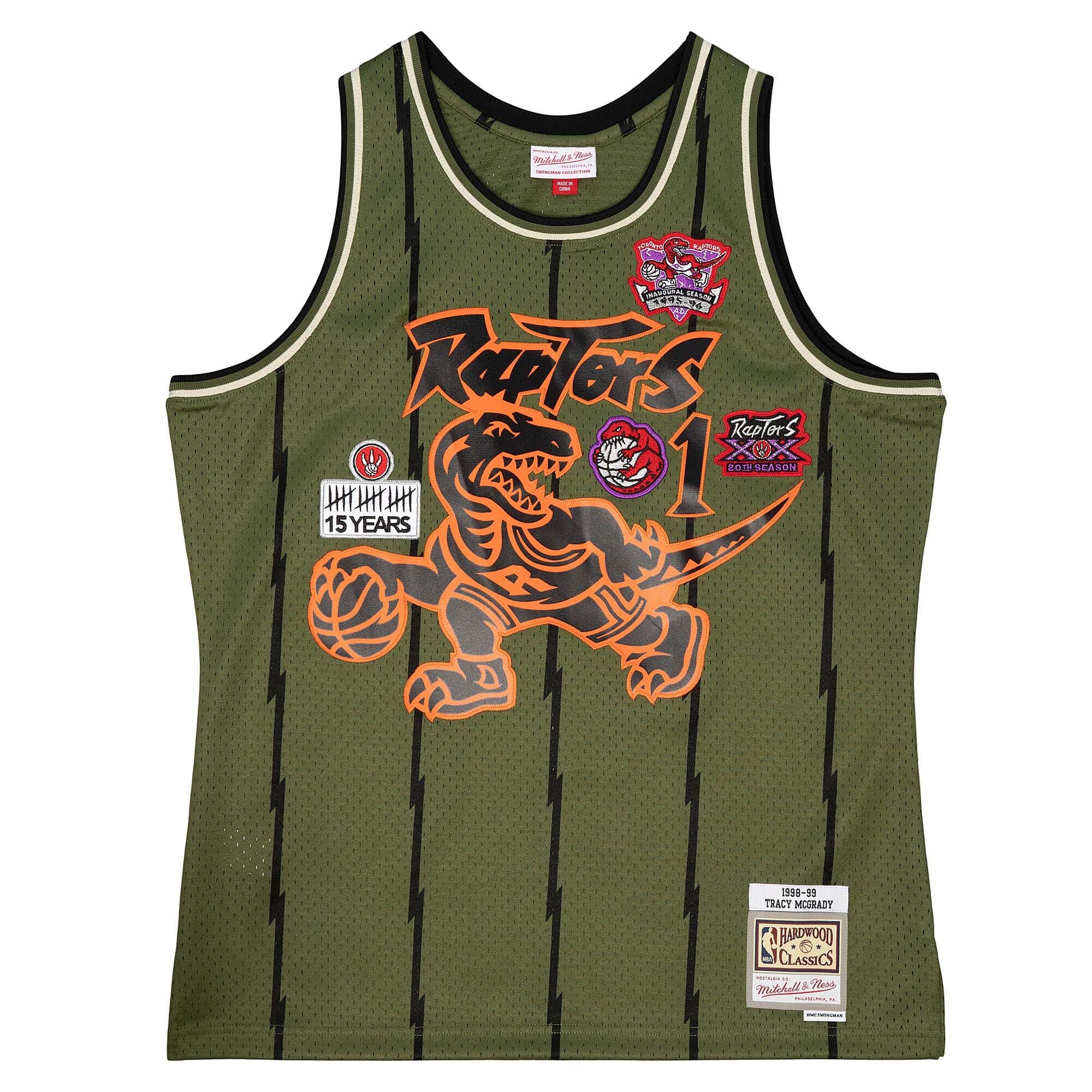 Flight Swingman Tracy Mcgrady Toronto Raptors 1998-99 Jersey - vstockx