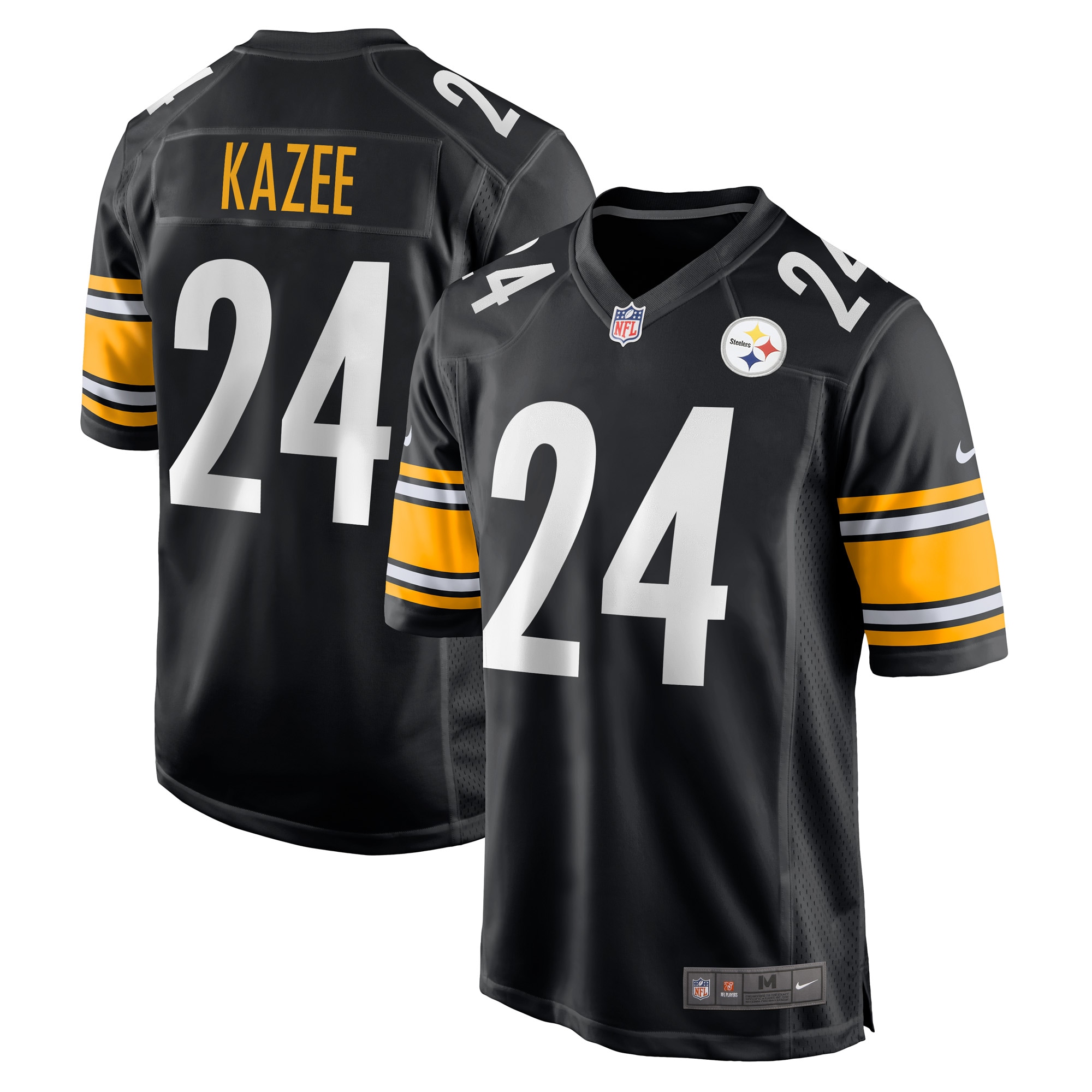 Damontae Kazee Pittsburgh Steelers Nike Game Player Jersey - Black - vstockx