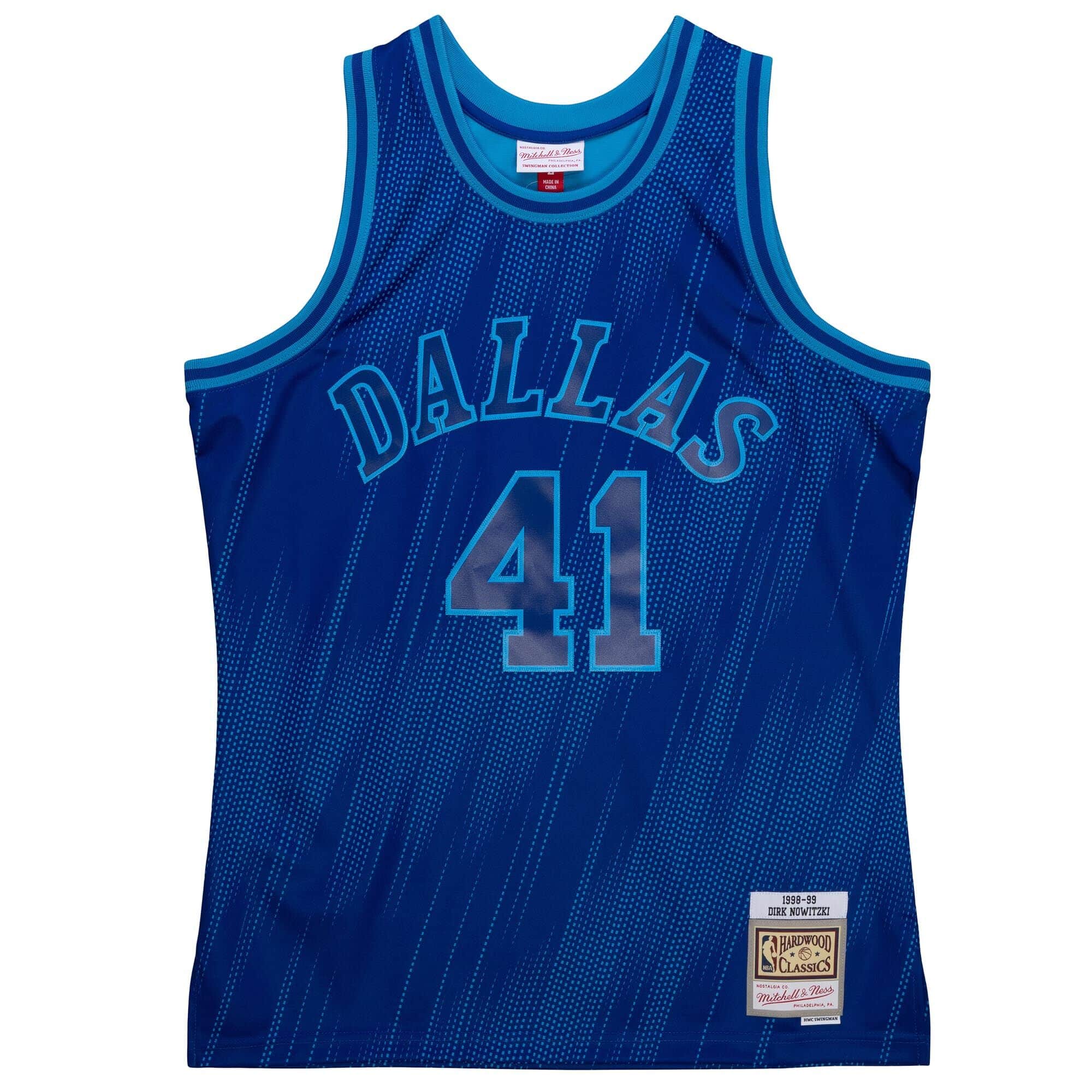 Monochrome Swingman Dirk Nowitzki Dallas Mavericks 1998-99 Jersey - vstockx