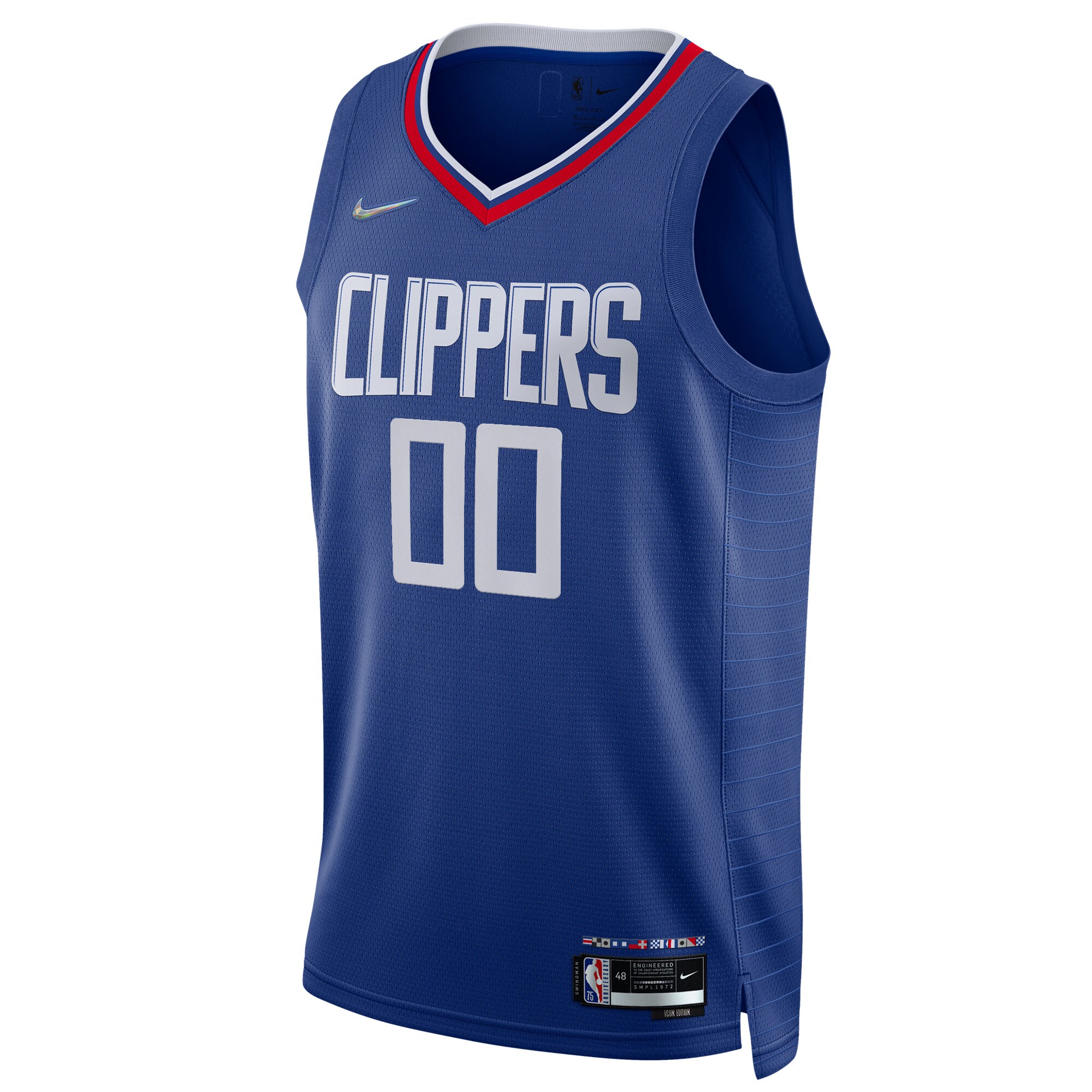 LA Clippers Nike 2021/22 Diamond Swingman Custom Jersey - Icon Edition - Royal - vstockx