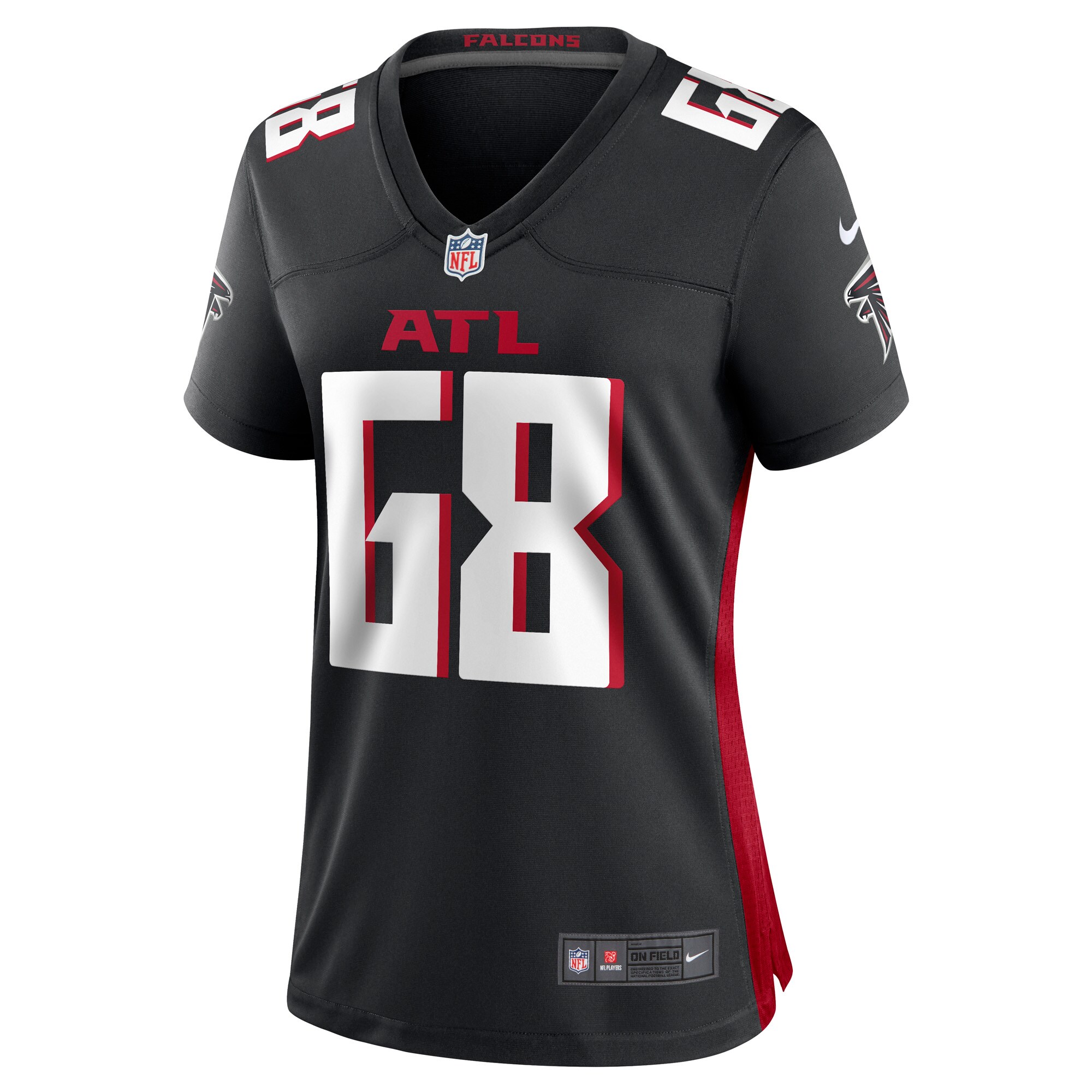 Josh Andrews Atlanta Falcons Nike Women's Game Player Jersey - Black - vstockx