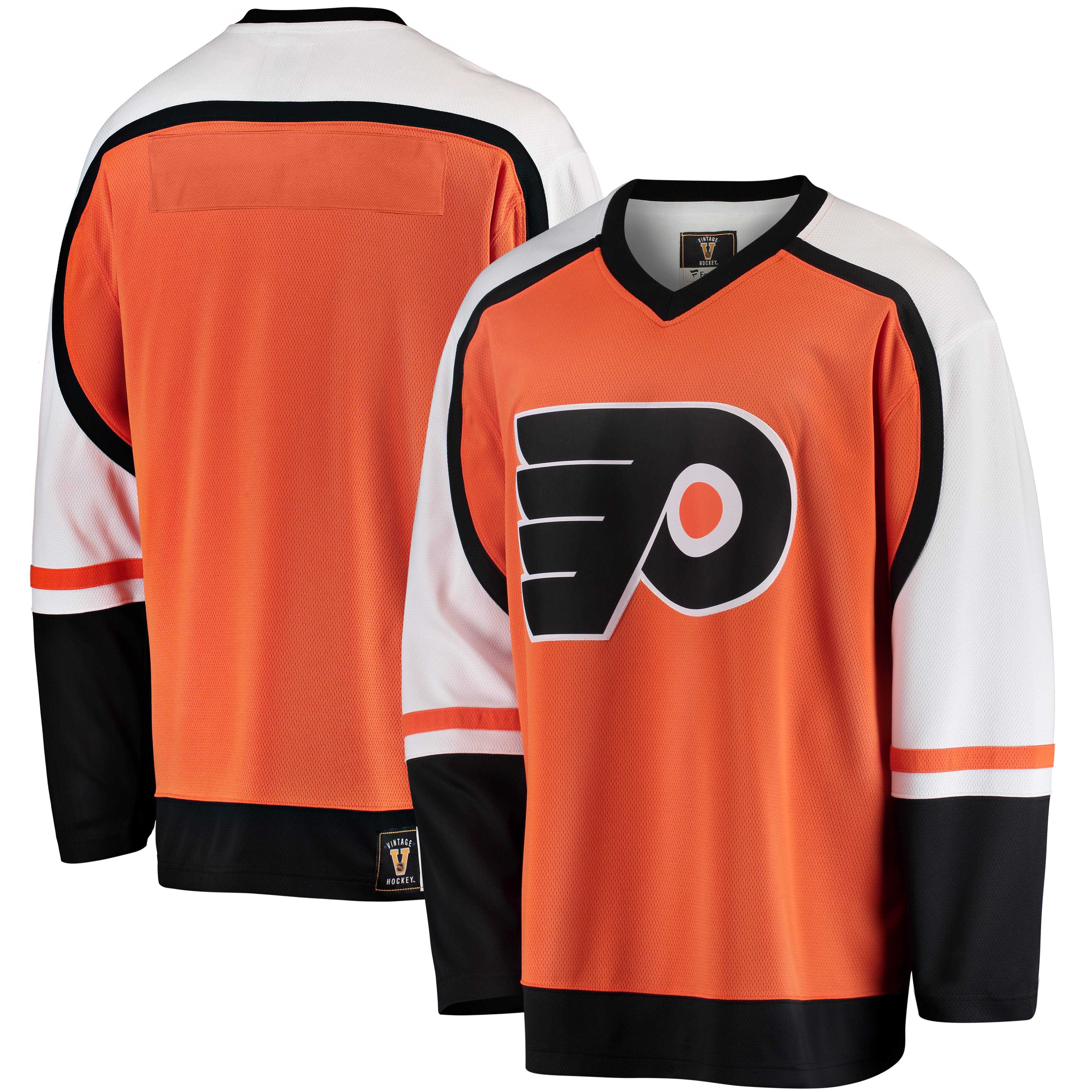 Philadelphia Flyers Fanatics Branded Premier Breakaway Heritage Blank Jersey - Orange - vstockx