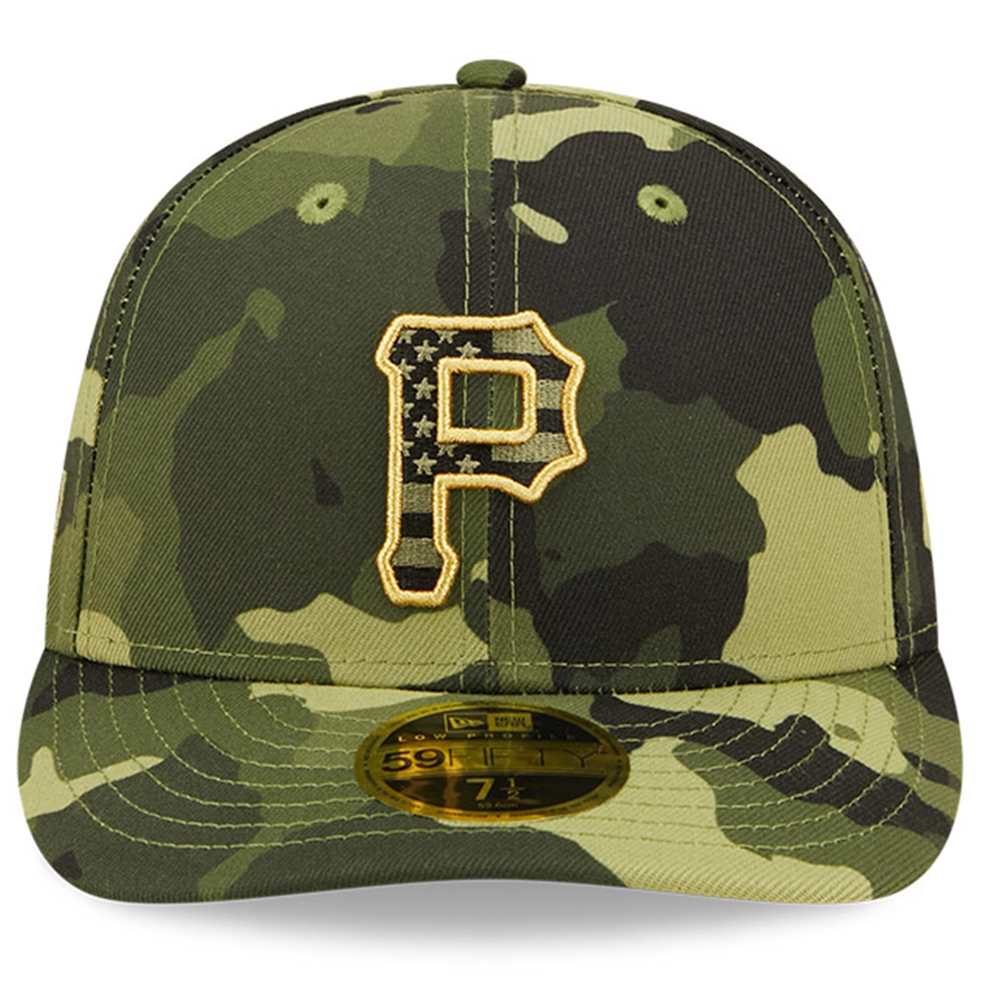 Pittsburgh Pirates New Era 2022 Armed Forces Day On-Field Low Profile 59FIFTY - Camo - vstockx
