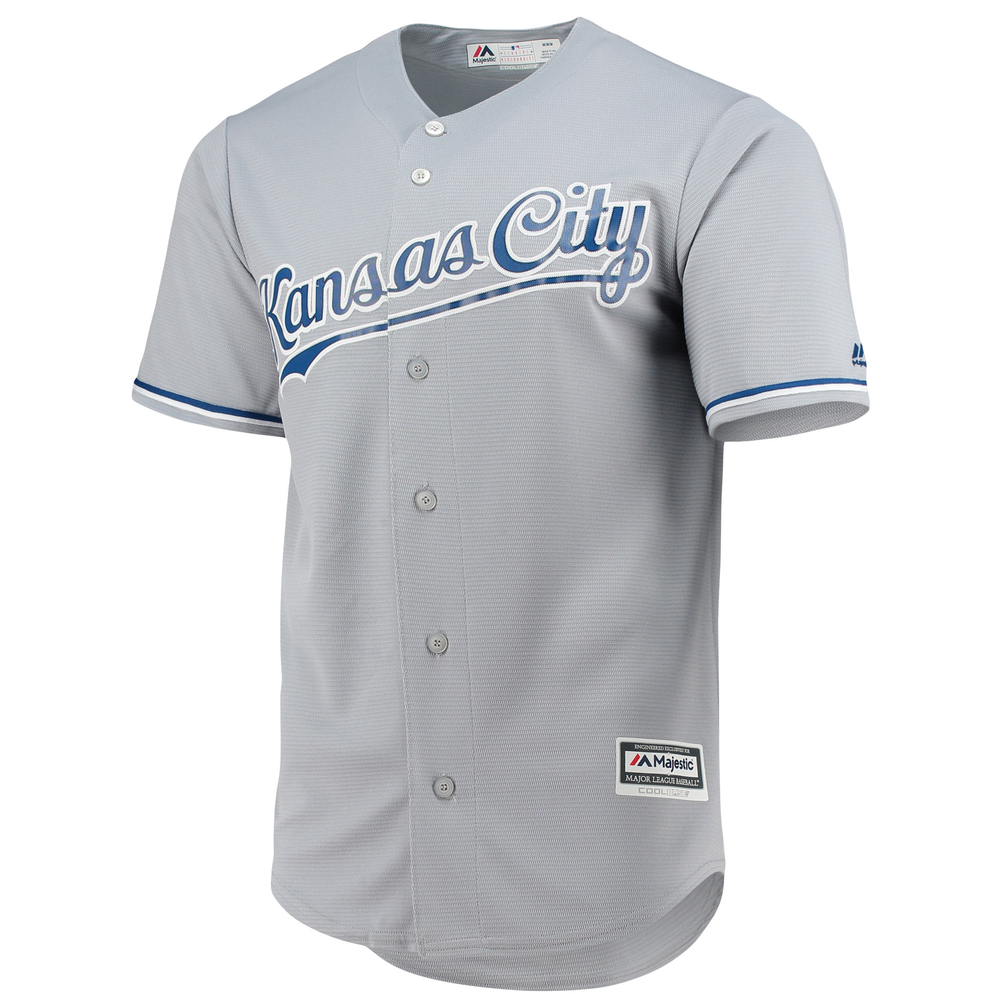 Kansas City Royals Majestic Team Official Jersey - Gray - vstockx