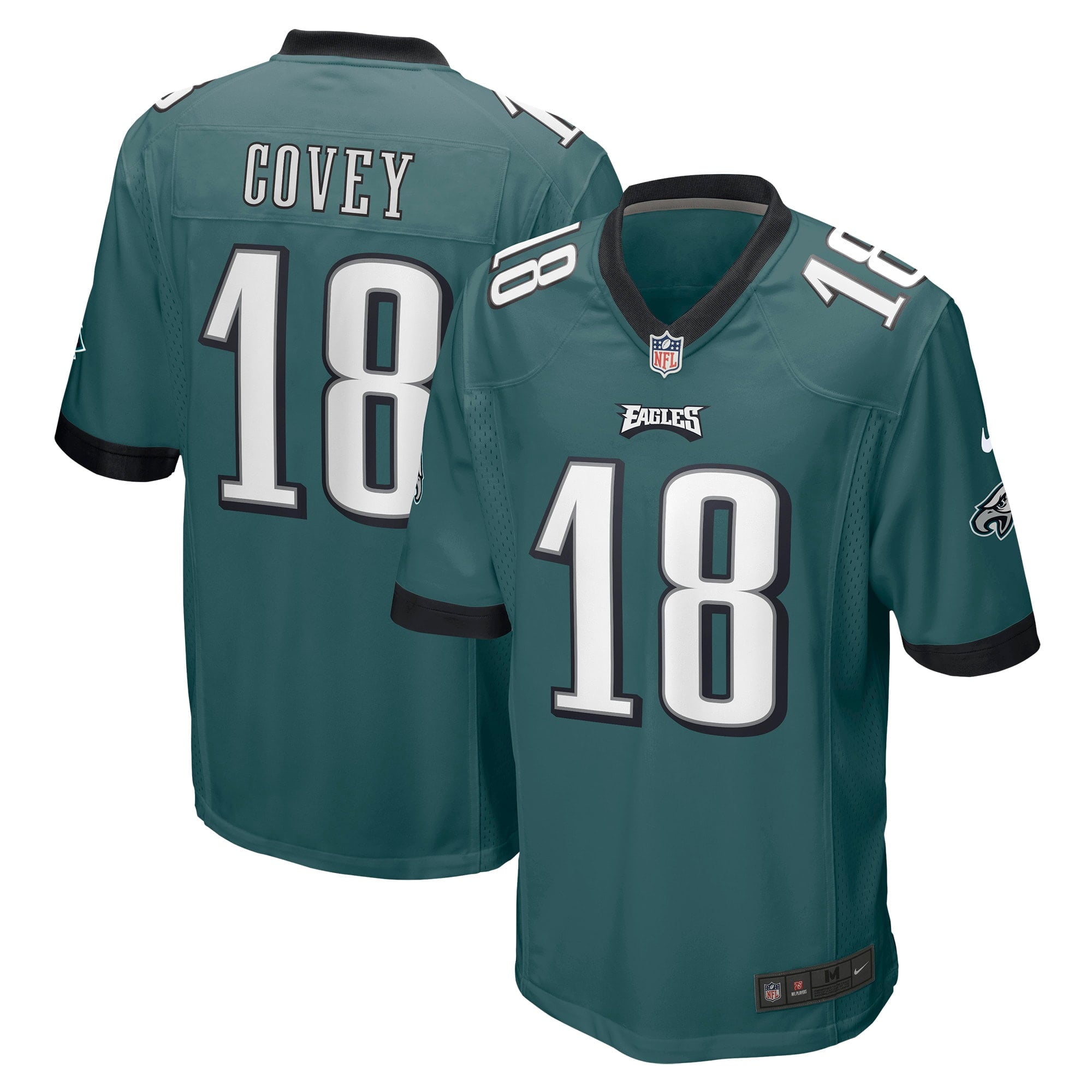 Men's Nike Britain Covey Midnight Green Philadelphia Eagles Home Game Player Jersey - vstockx