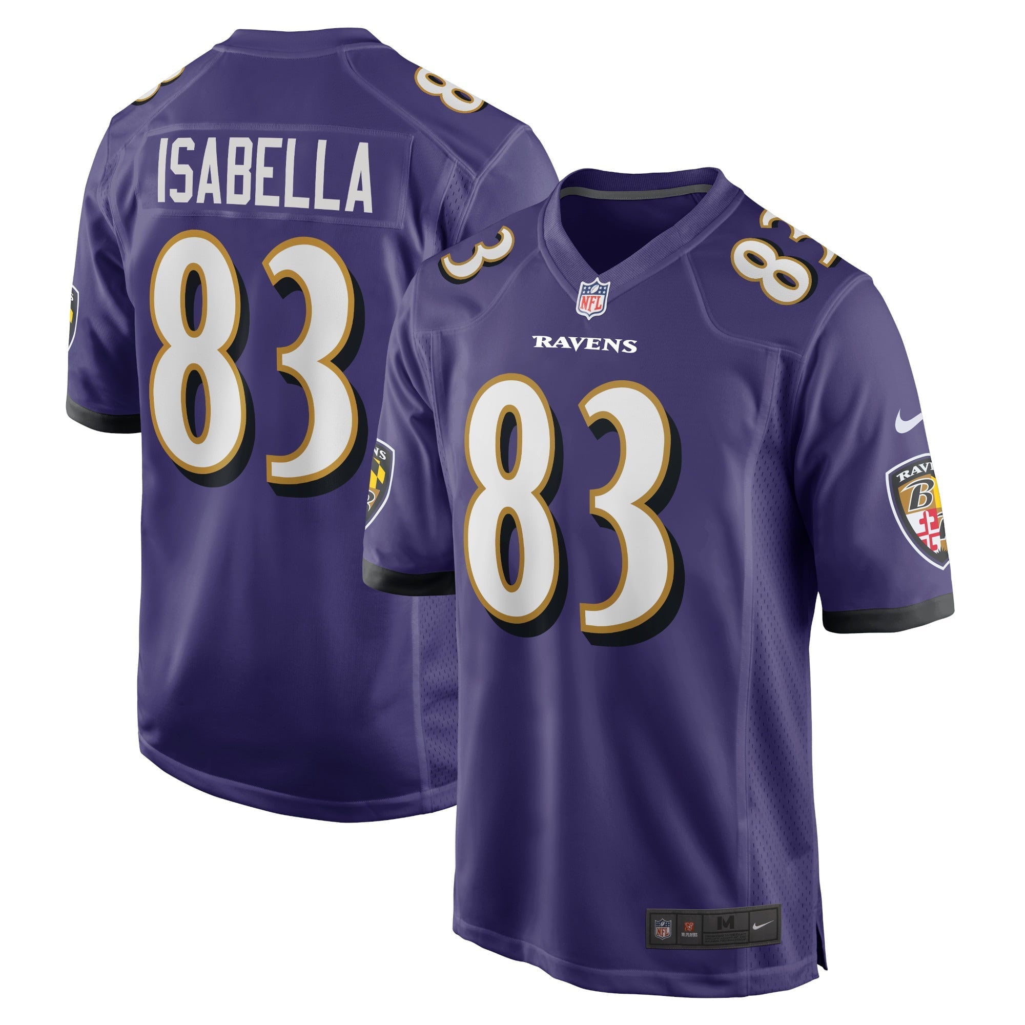 Men's Nike Andy Isabella Purple Baltimore Ravens Home Game Player Jersey - vstockx