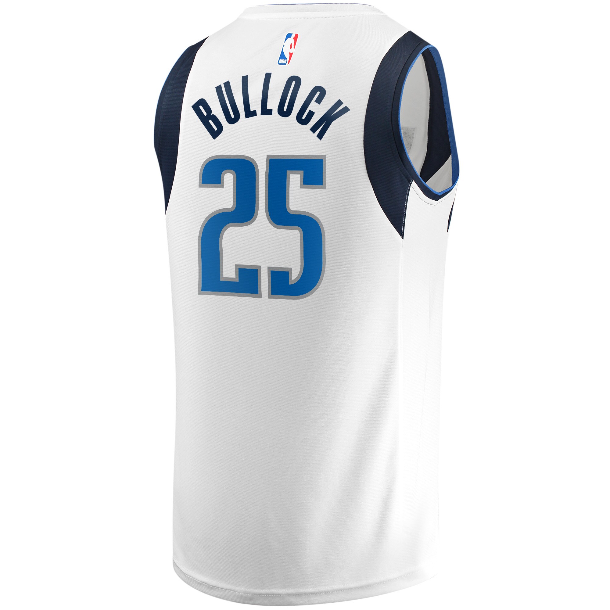 Reggie Bullock Dallas Mavericks Fanatics Branded Fast Break Player Jersey - Association Edition - White - vstockx