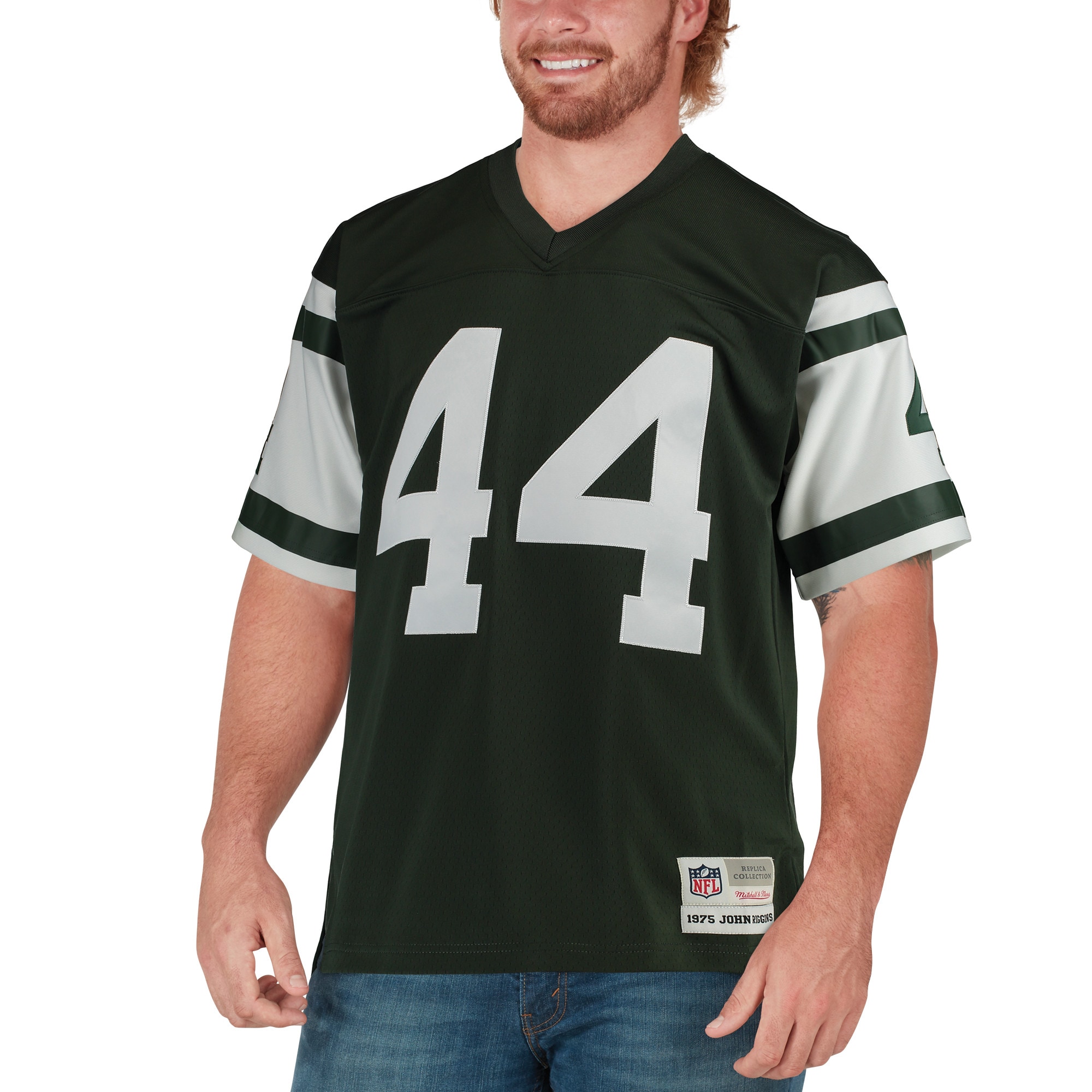 John Riggins New York Jets Mitchell & Ness Retired Player Legacy Replica Jersey - Green - vstockx