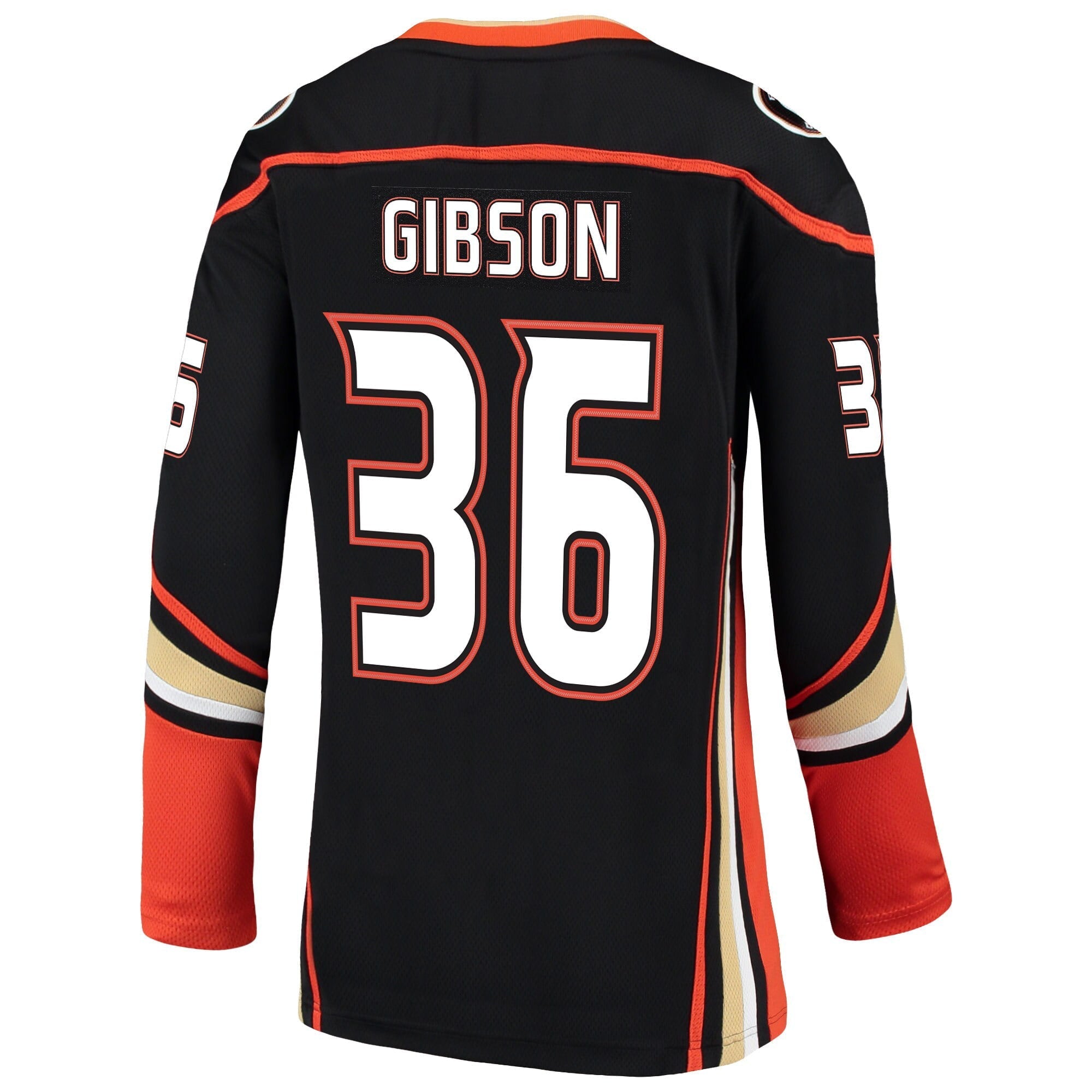 Women's Fanatics Branded John Gibson Black Anaheim Ducks Breakaway Jersey - vstockx