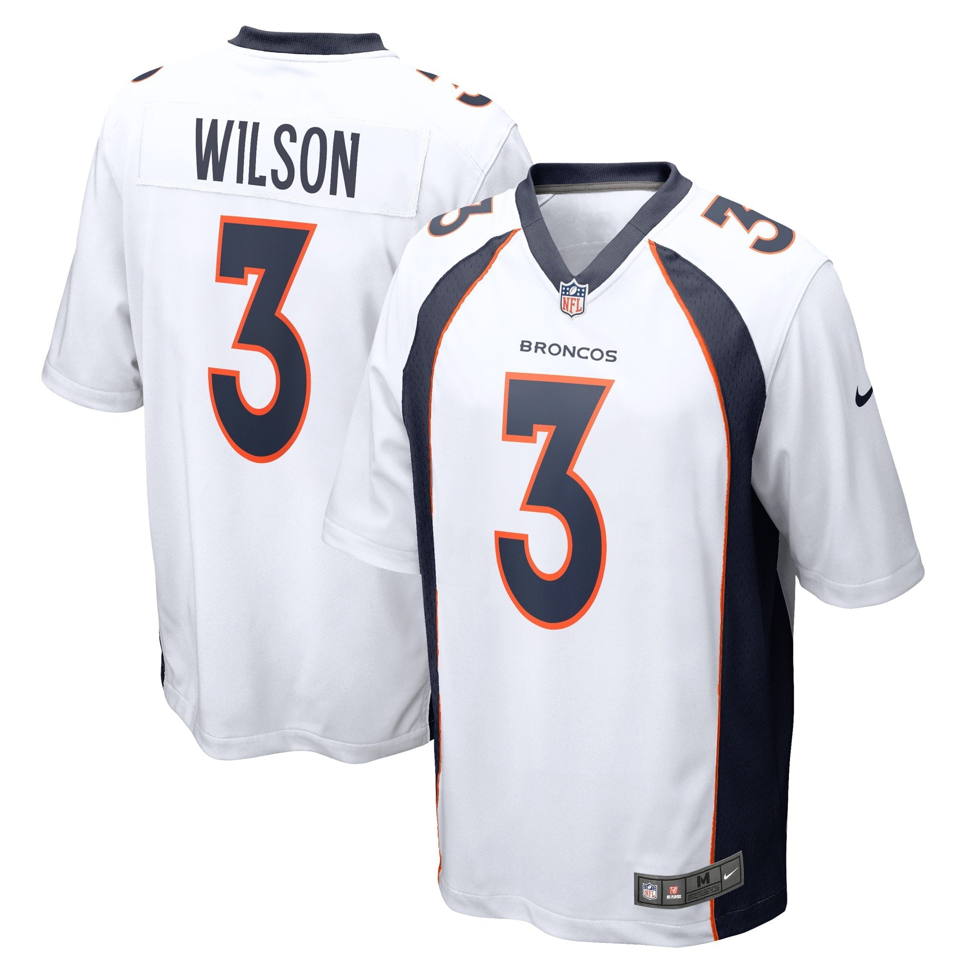 Men's Nike Russell Wilson White Denver Broncos Game Jersey - vstockx
