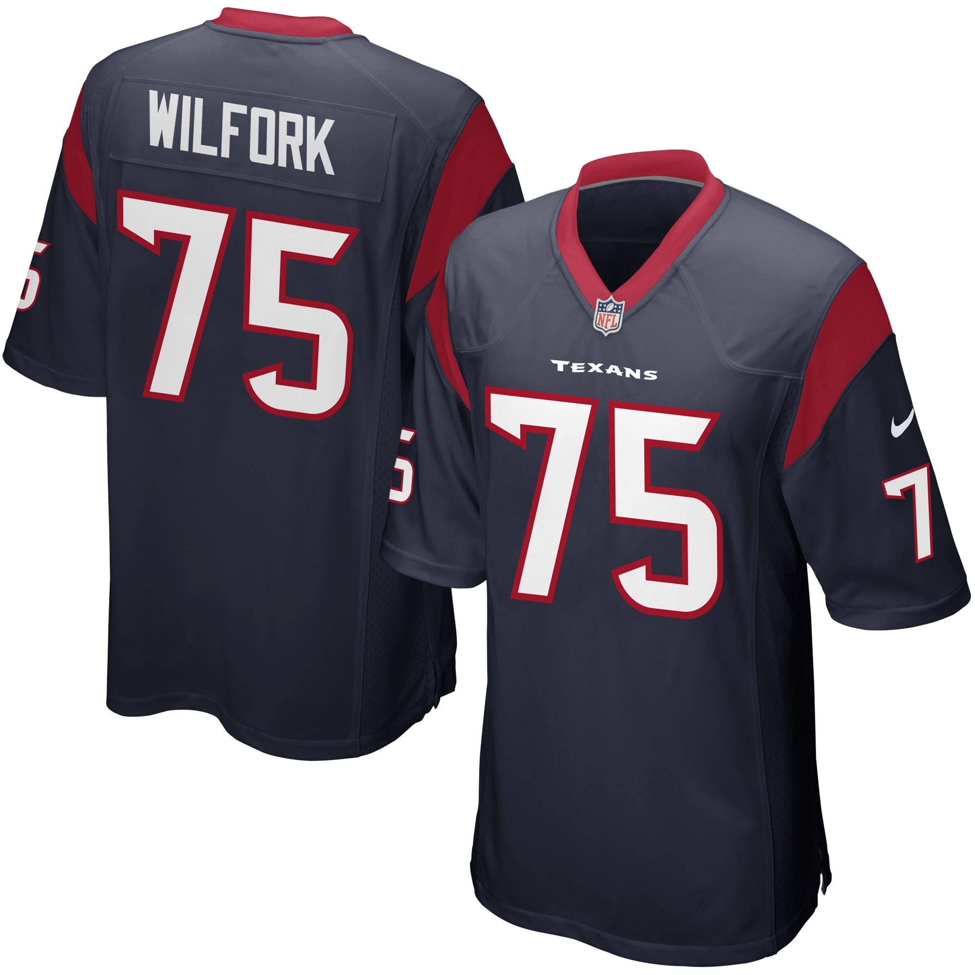 Vince Wilfork Houston Texans Nike Game Jersey - Navy Blue - vstockx