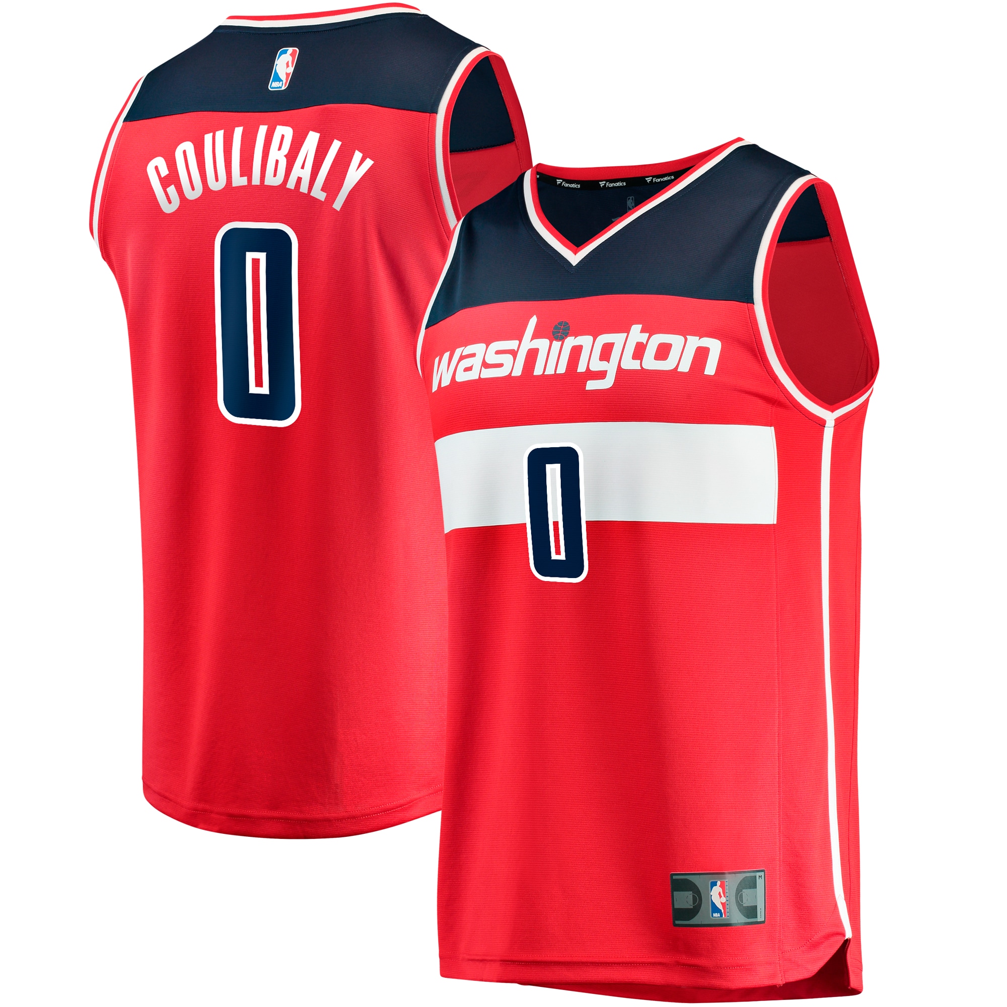 First Round Washington Wizards Fanatics Branded 2023 NBA Draft First Round Pick Fast Break Replica Jersey - Icon Edition - Red - vstockx