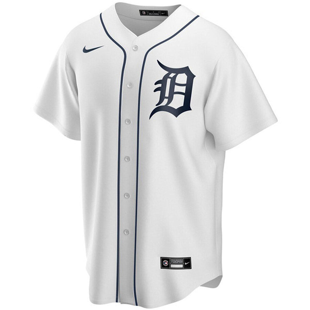 Youth Detroit Tigers Casey Mize Cool Base Replica Home Jersey - White - vstockx