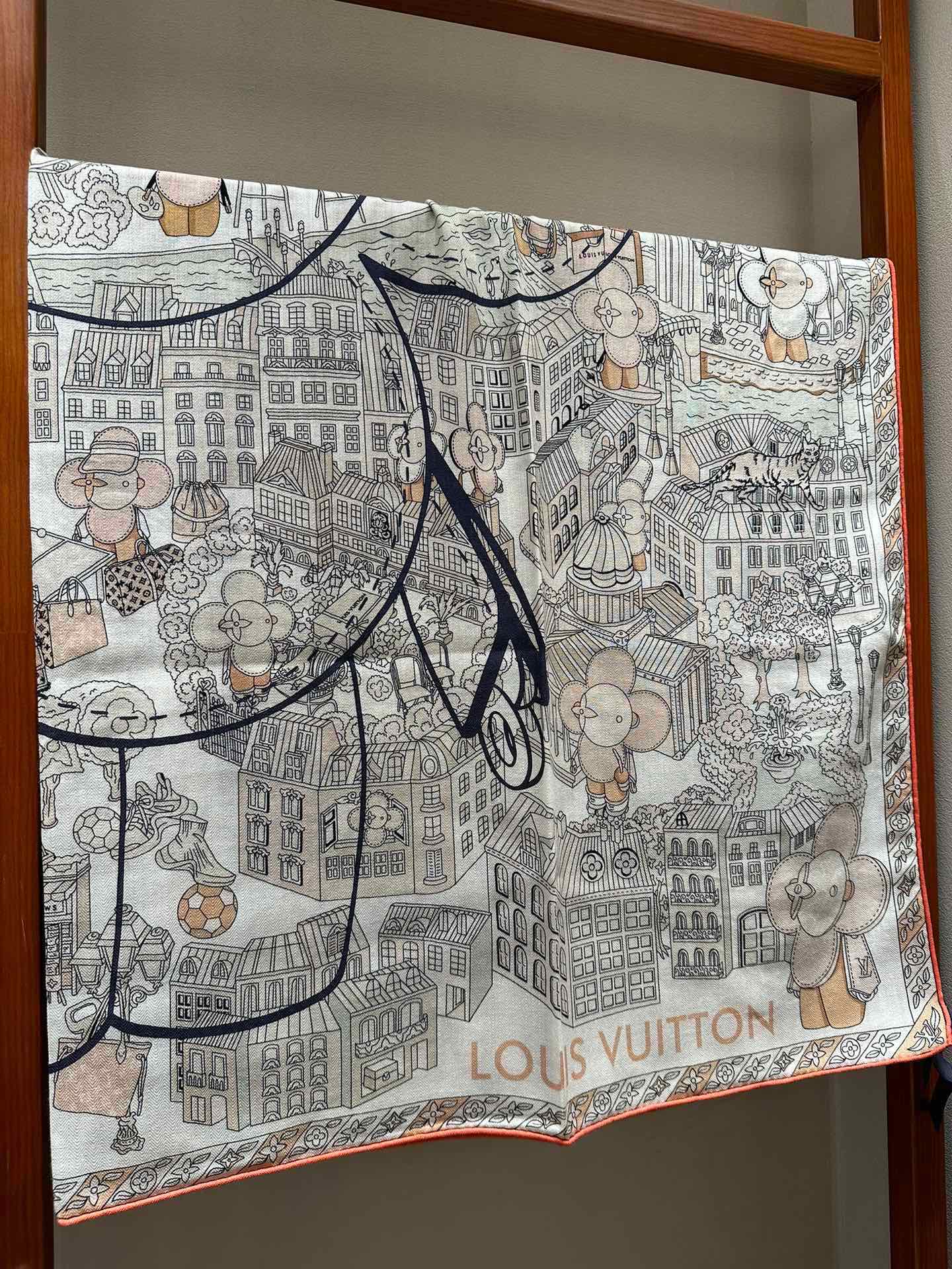 Streetwear Scarf LV 328994 SIZE:140*140cm - vstockx