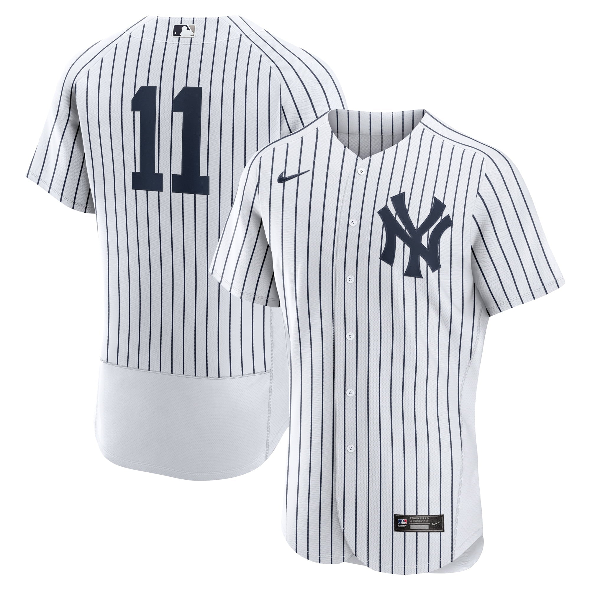 Men's Nike Anthony Volpe White/Navy New York Yankees Home Authentic Jersey - vstockx