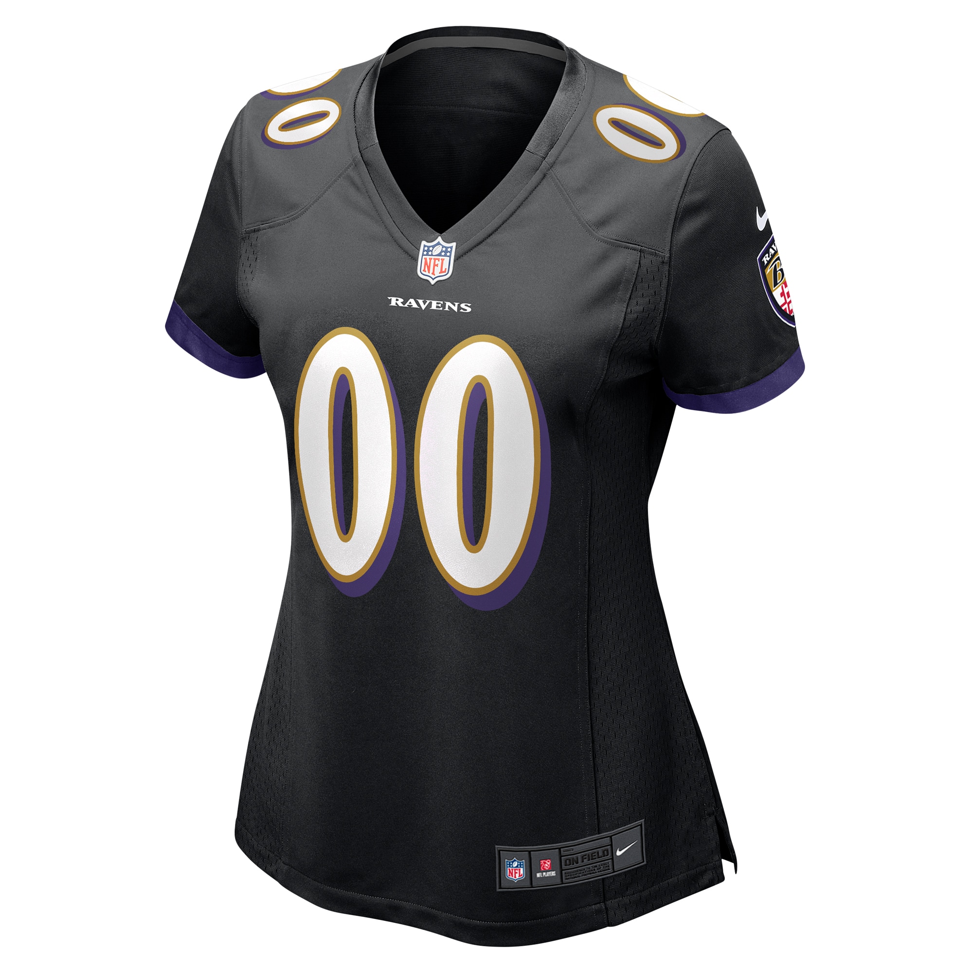 Baltimore Ravens Nike Women's Alternate Custom Game Jersey - Black - vstockx