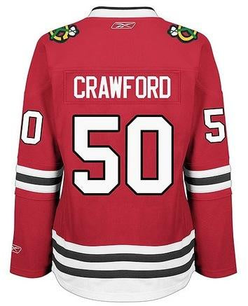 Womens Chicago Blackhawks Corey Crawford Reebok Home Replica Jersey - vstockx