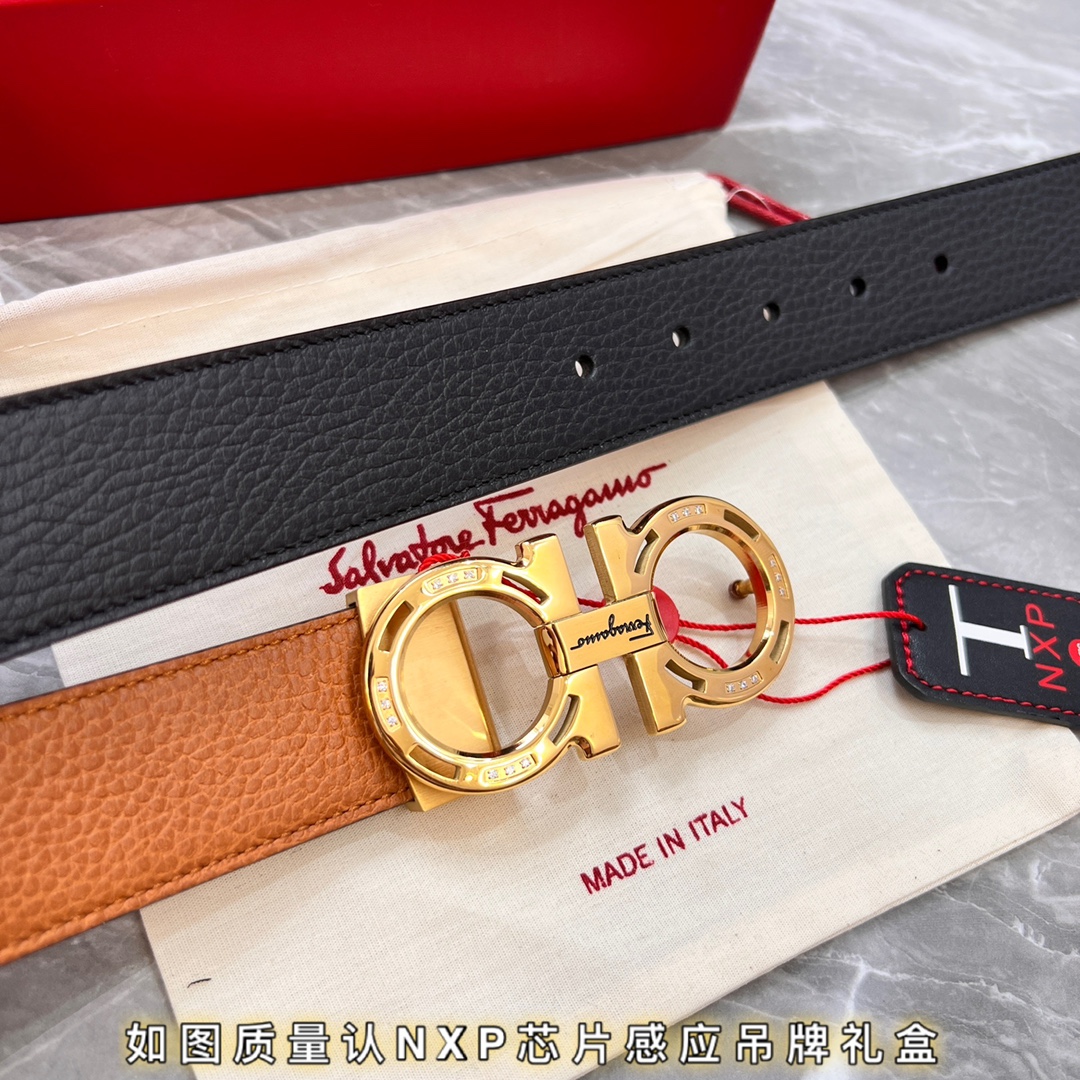 Streetwear Belt Ferragamo 319809 size:3.5cm - vstockx