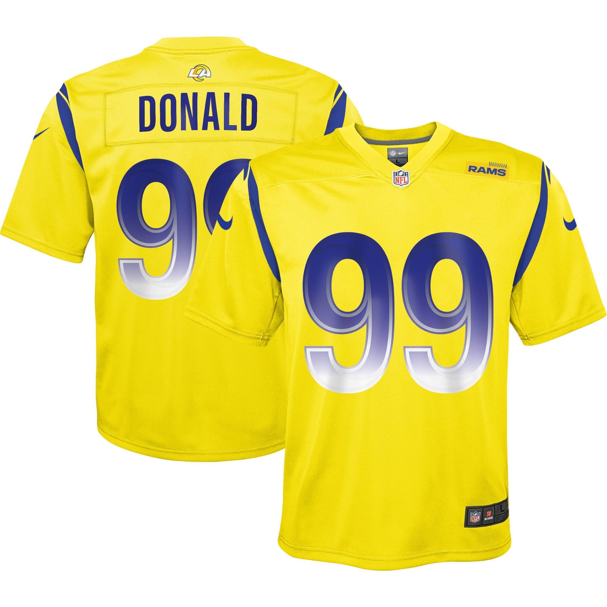 Youth Nike Aaron Donald Gold Los Angeles Rams Inverted Game Jersey - vstockx