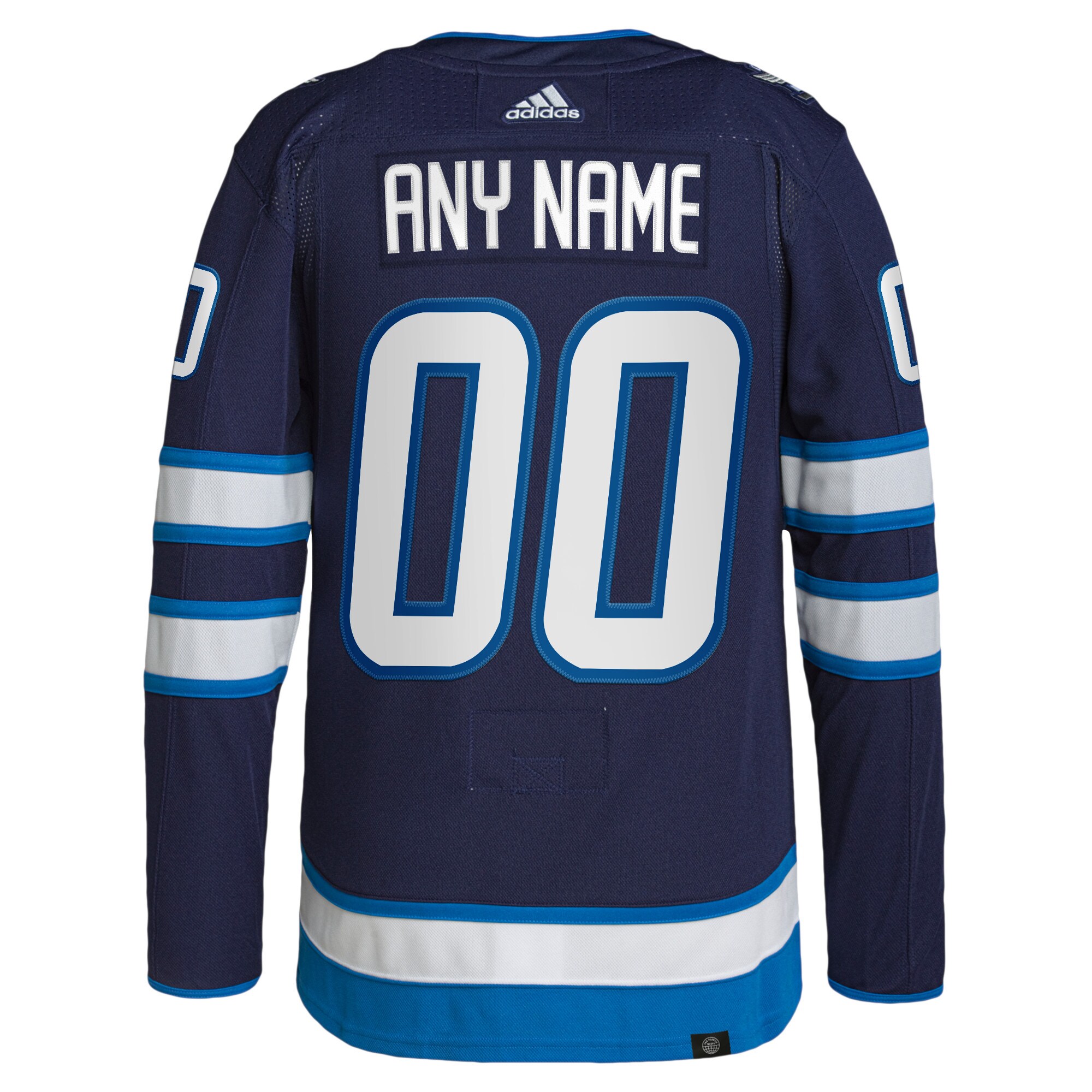 Winnipeg Jets adidas Home Authentic Pro Custom Jersey - Navy - vstockx
