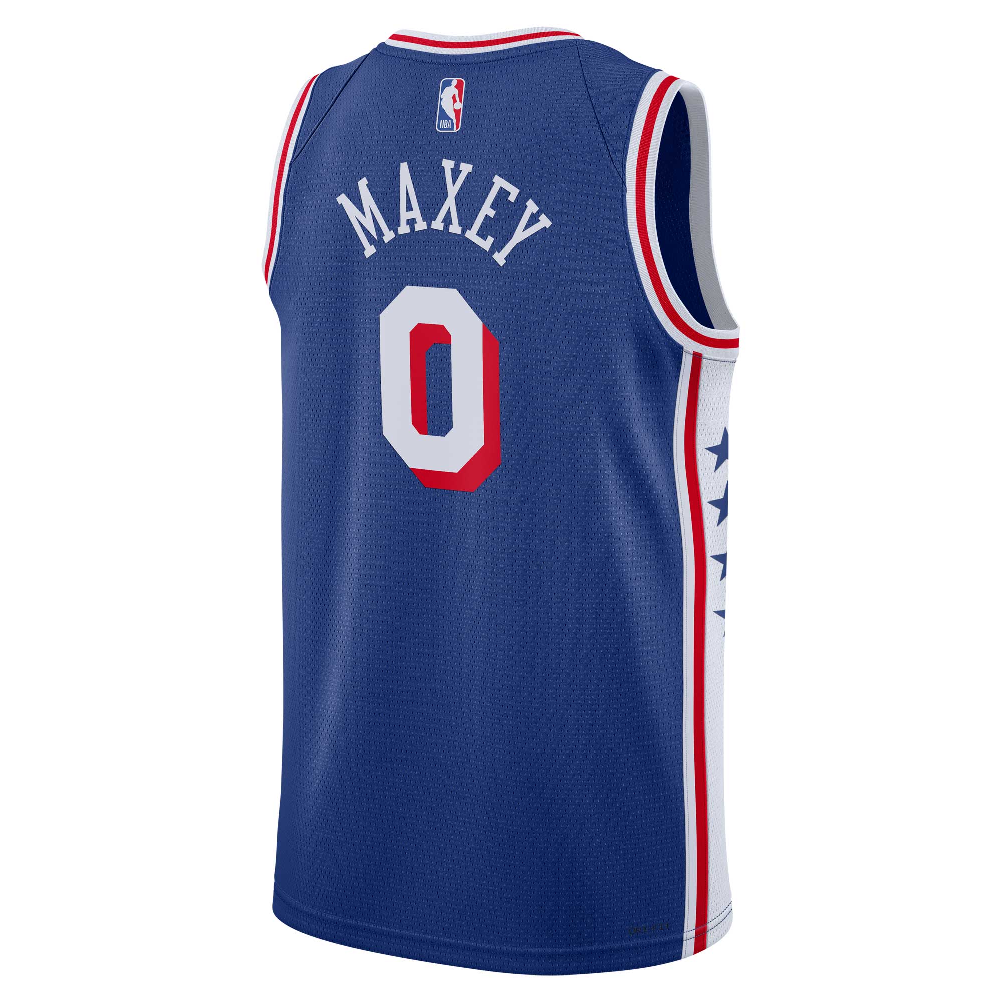 Tyrese Maxey Philadelphia 76ers Nike Unisex Swingman Jersey - Association Edition - Royal - vstockx