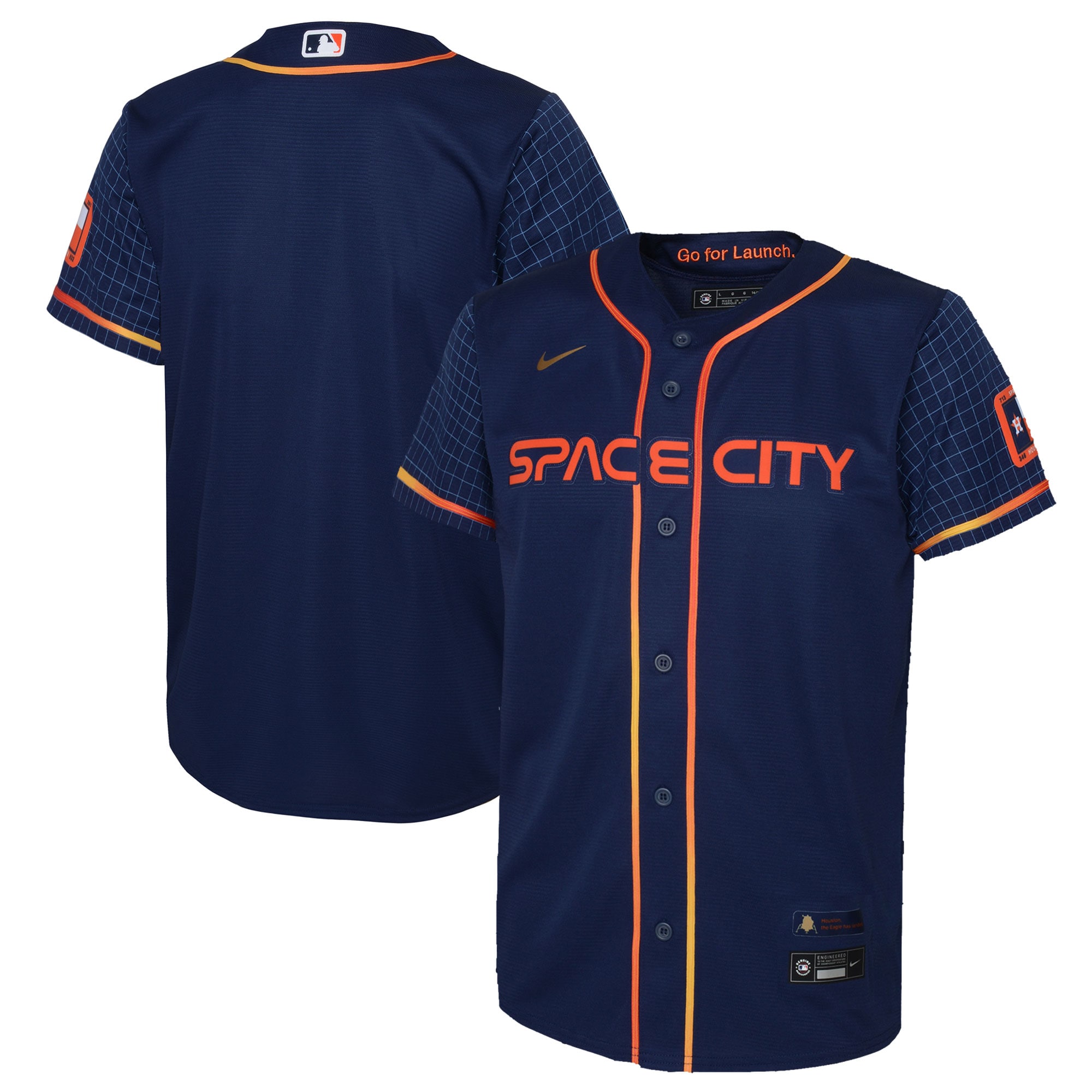 Houston Astros Nike Toddler 2022 City Connect Replica Jersey - Navy - vstockx
